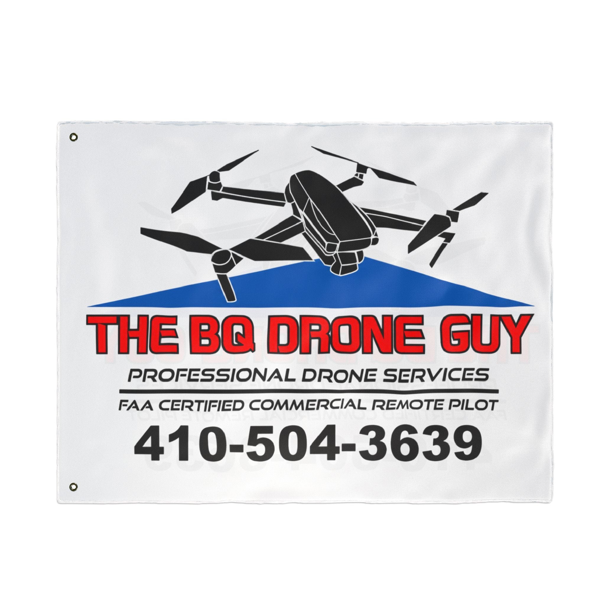 The BQ Drone Guy Double-Sided Flag