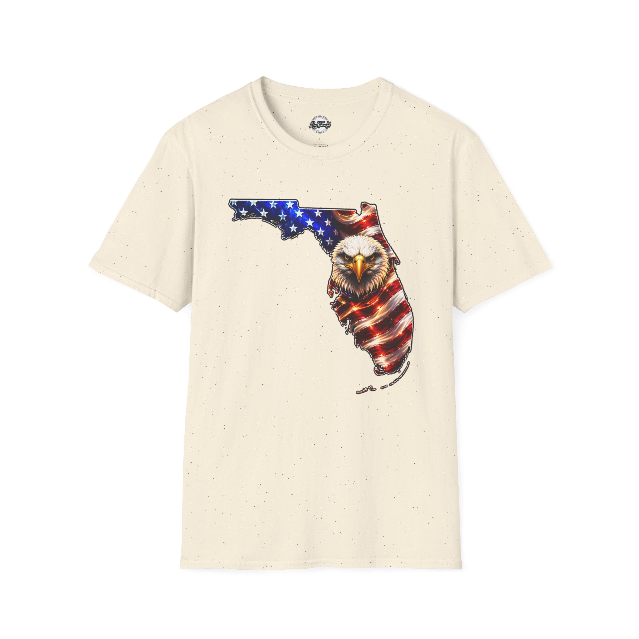 Florida Flag Eagle T-Shirt — American Flag State Outline Tee