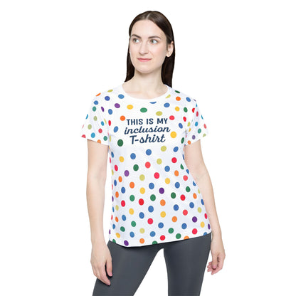 Colorful Inclusion Sports Jersey - Perfect for Team Spirit, Casual Wear, Gifts for Women, Summer Activities