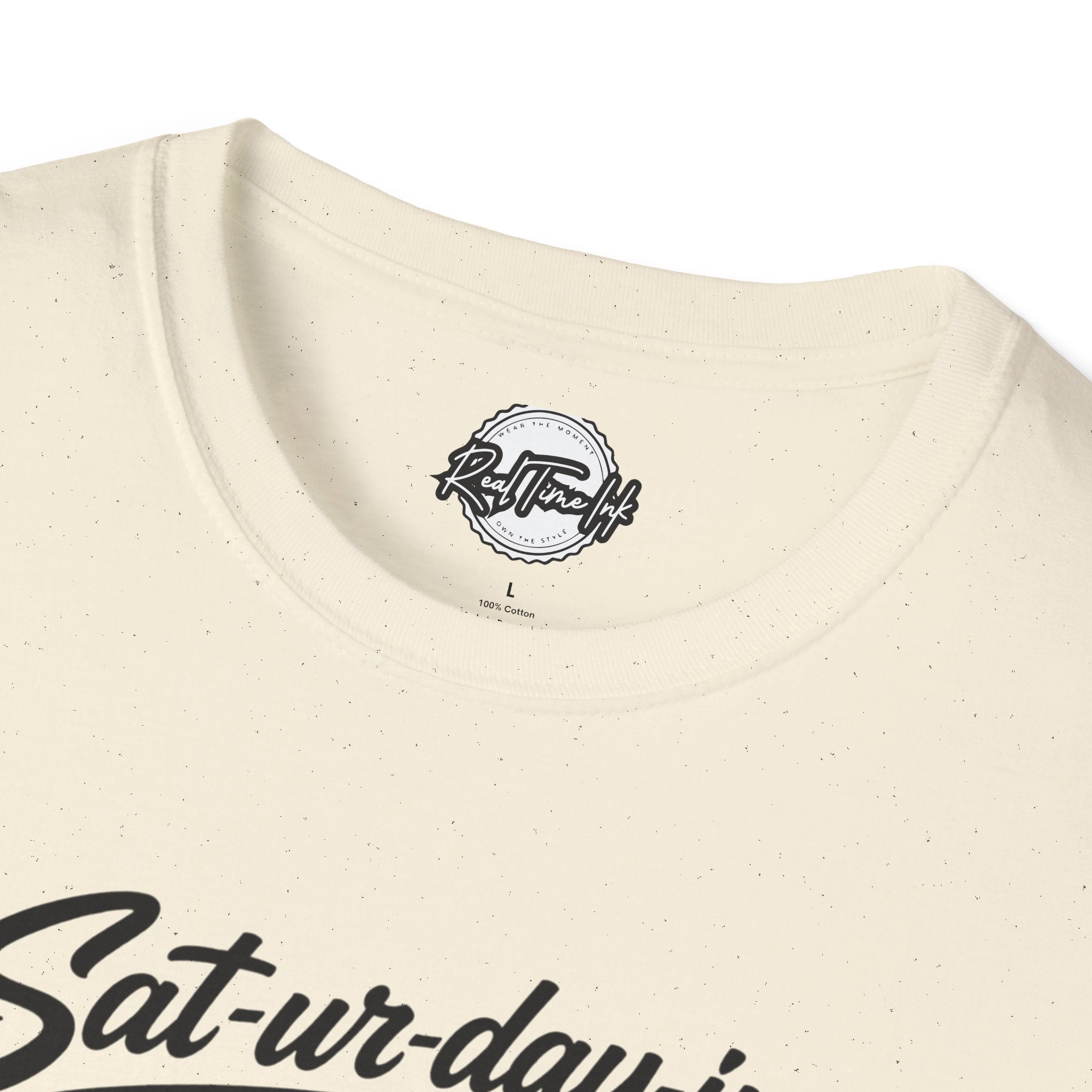 Sat-ur-day-ing Graphic T-Shirt | Funny Weekend Shirt | Casual Streetwear Tee | Relaxed Saturday Vibes
