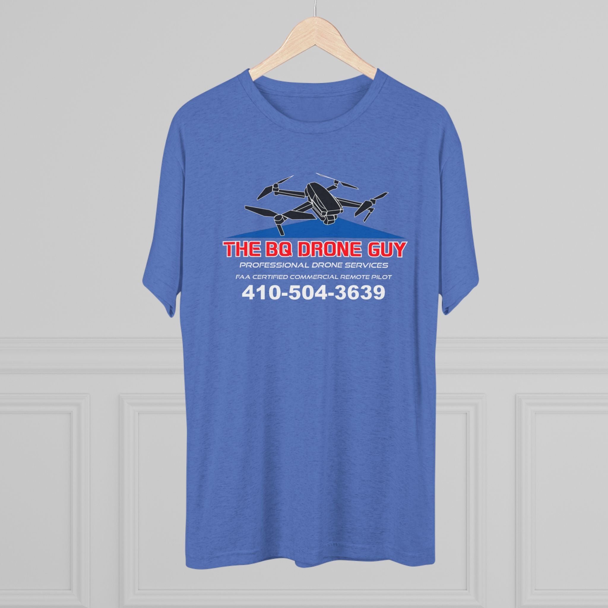 The BQ Drone guy Drone Service T‑Shirt — “The BG Drone Guy” Logo & Phone Number