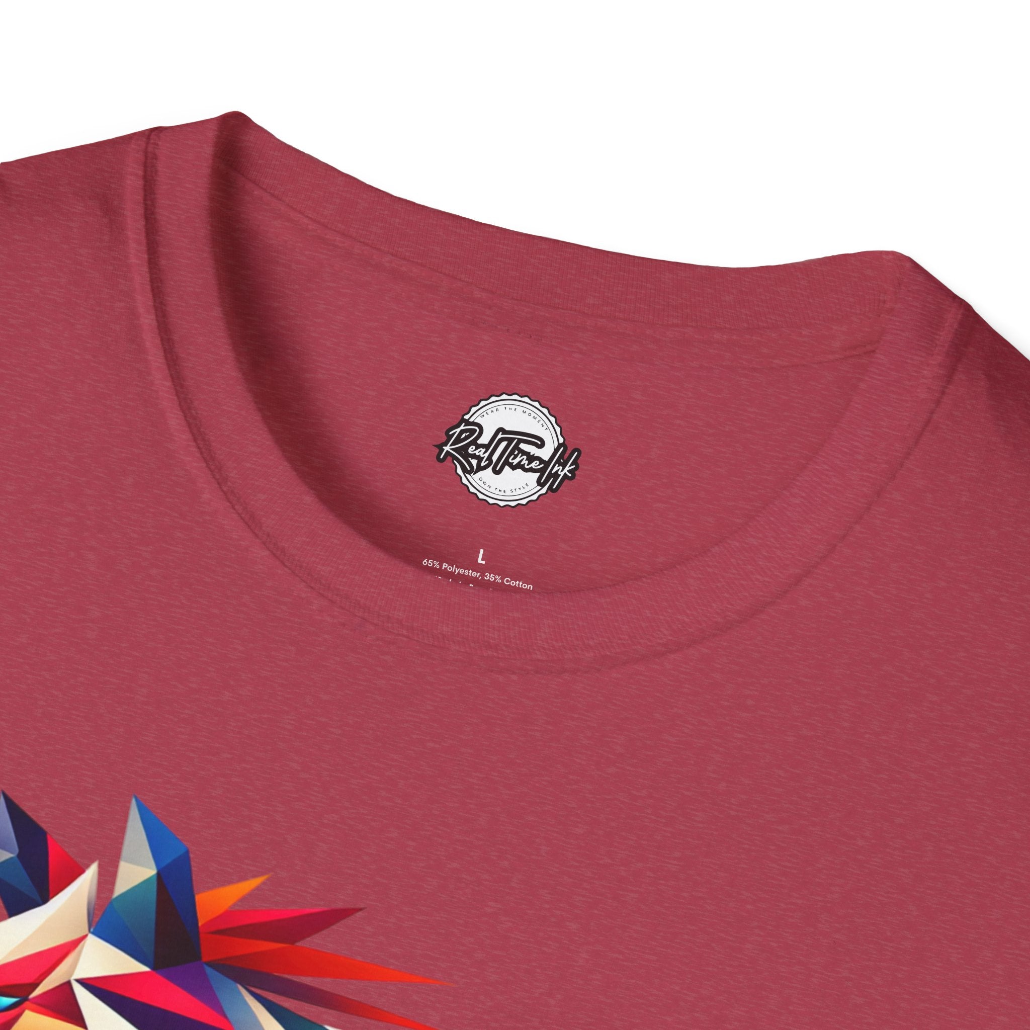 Colorful Geometric Wolf T-Shirt | Unisex Softstyle Tee