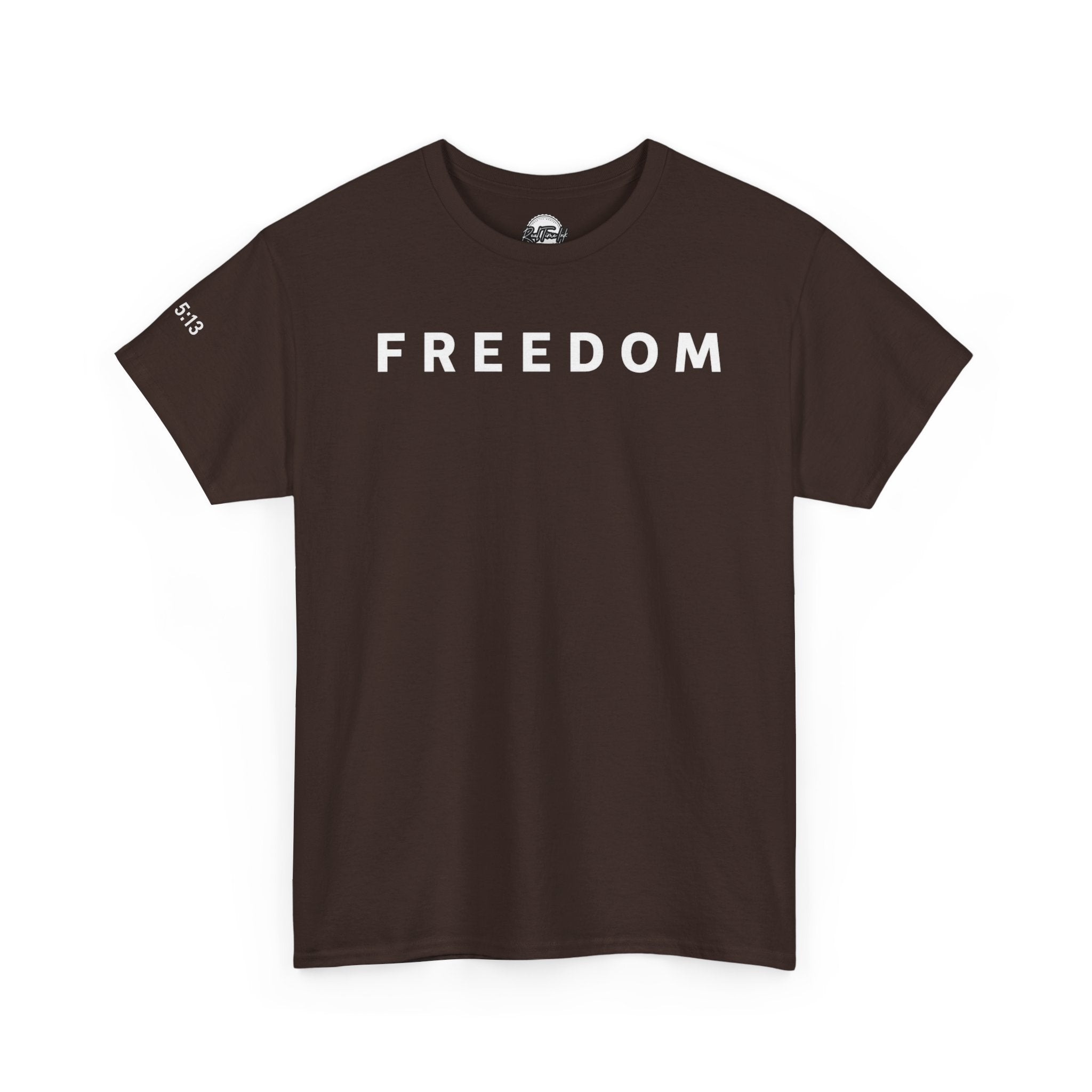 Copy of Freedom Gal 5:13 Unisex Heavy Cotton Tee, Casual Graphic T-Shirt, Comfortable Everyday Wear, Inspirational Gift, Freedom Clothing