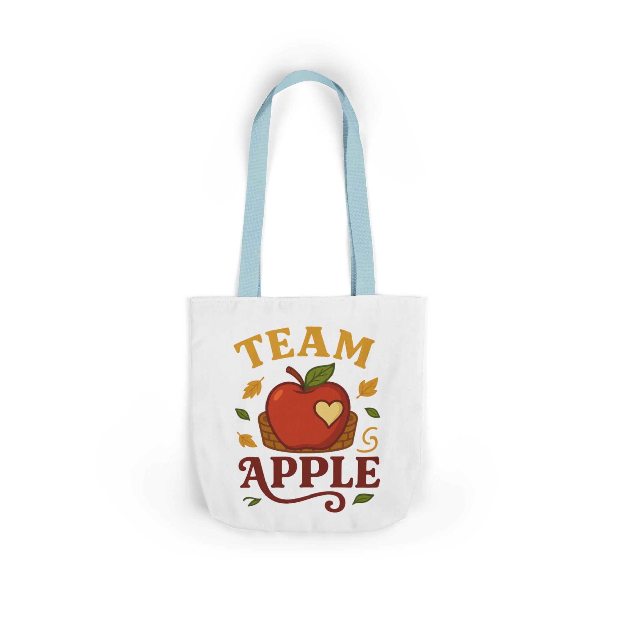 Team Apple Tote Bag | Fun Canvas Bag for Teachers, Students, Fall Events, Eco-Friendly Gift, Apple Lovers
