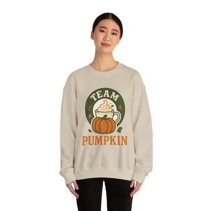 Crewneck Sweatshirt - Team Pumpkin Halloween Fall Design