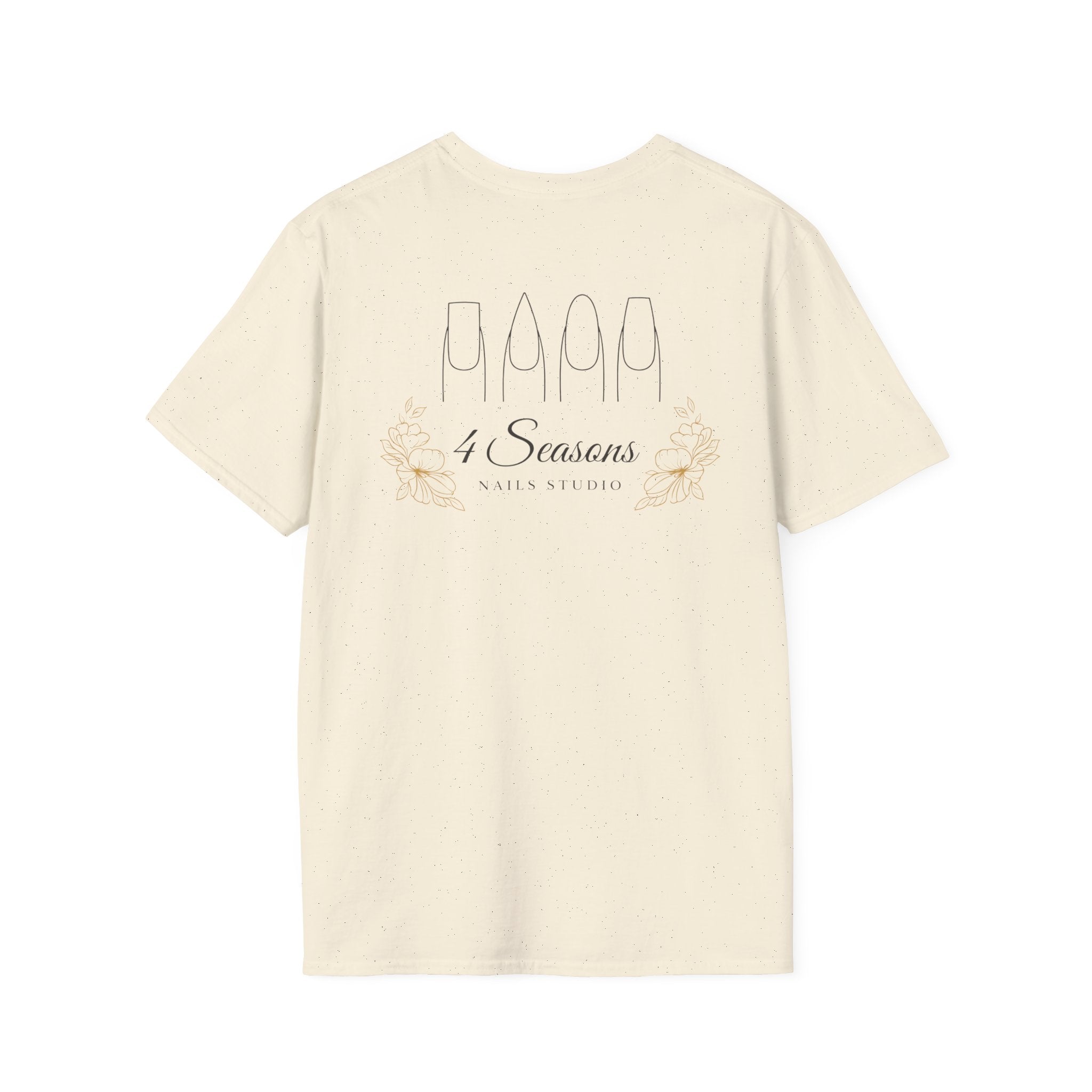 4 Seasons Nail Studio T-Shirt — Minimal Nail Salon Graphic Tee