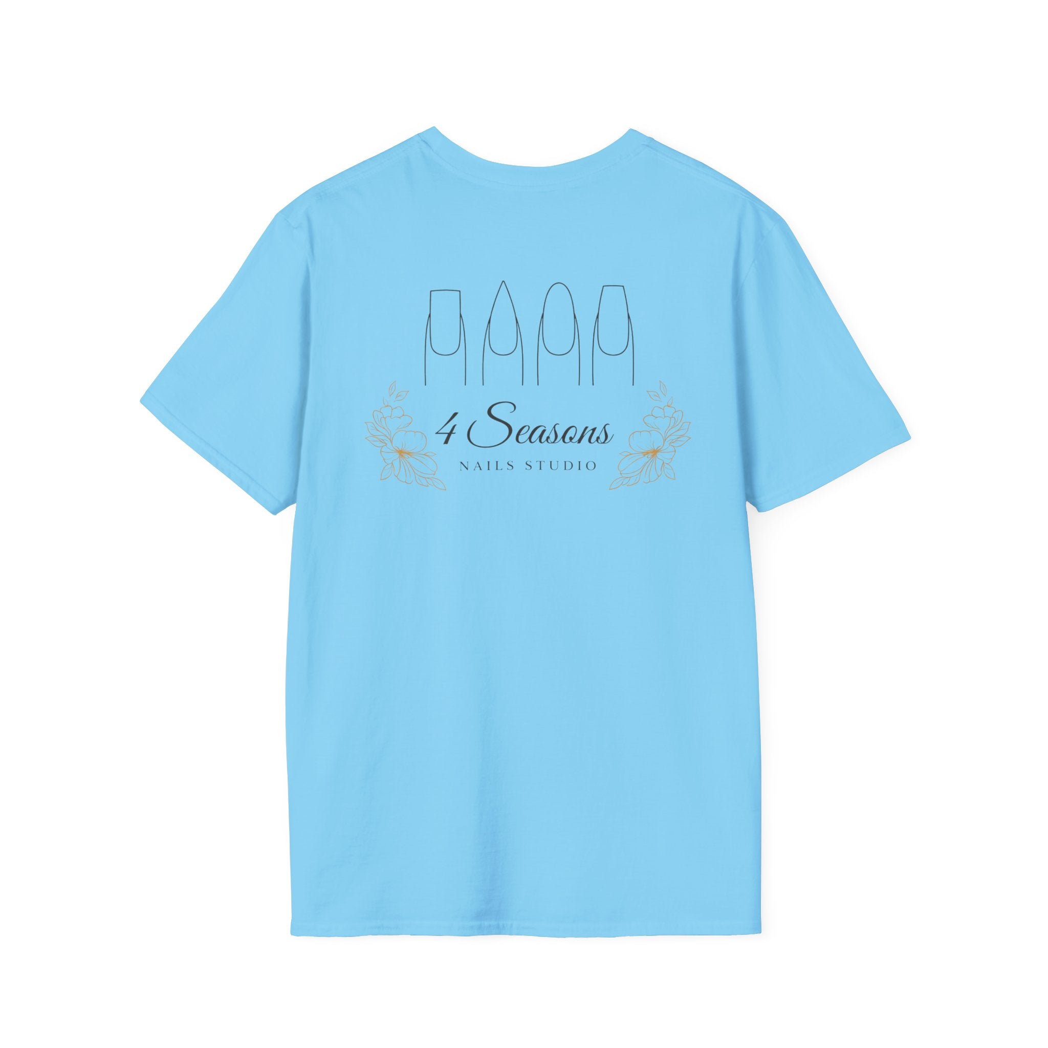 4 Seasons Nail Studio T-Shirt — Minimal Nail Salon Graphic Tee