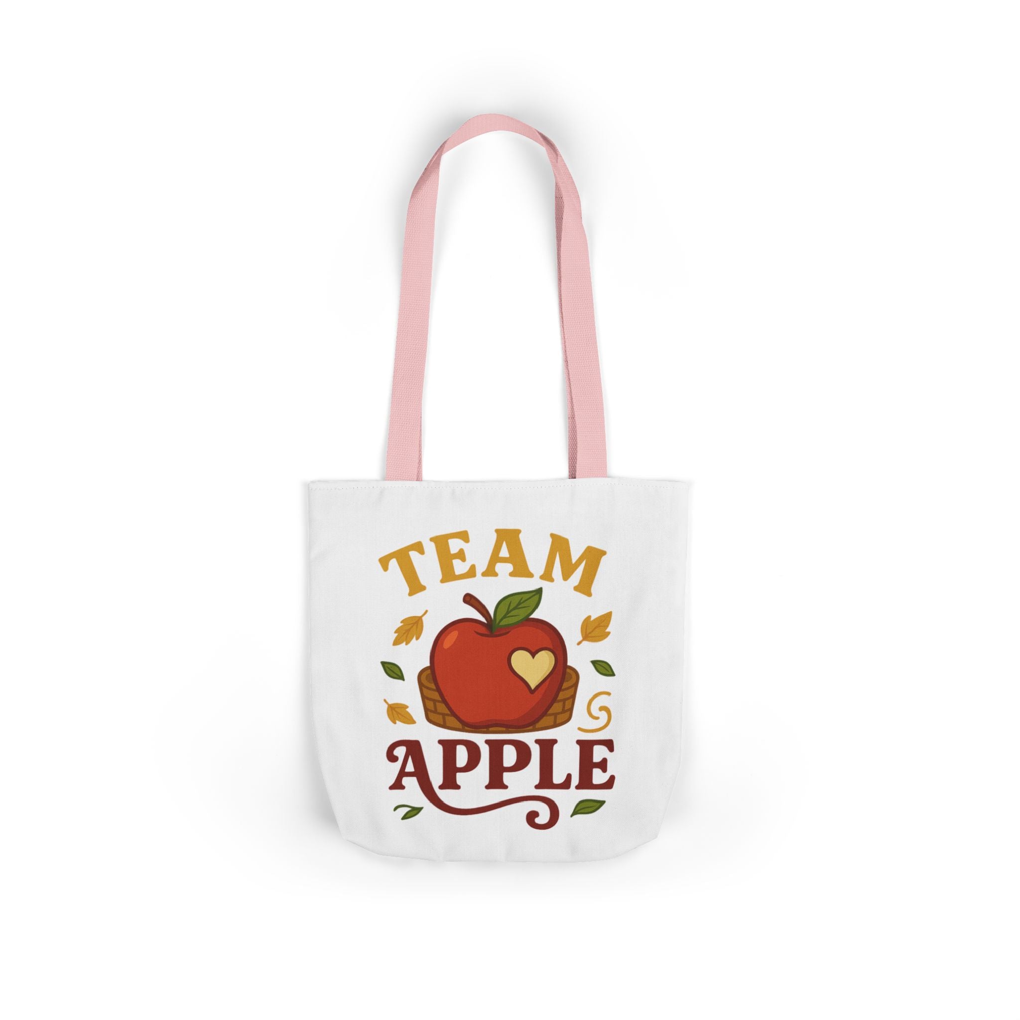 Team Apple Tote Bag | Fun Canvas Bag for Teachers, Students, Fall Events, Eco-Friendly Gift, Apple Lovers