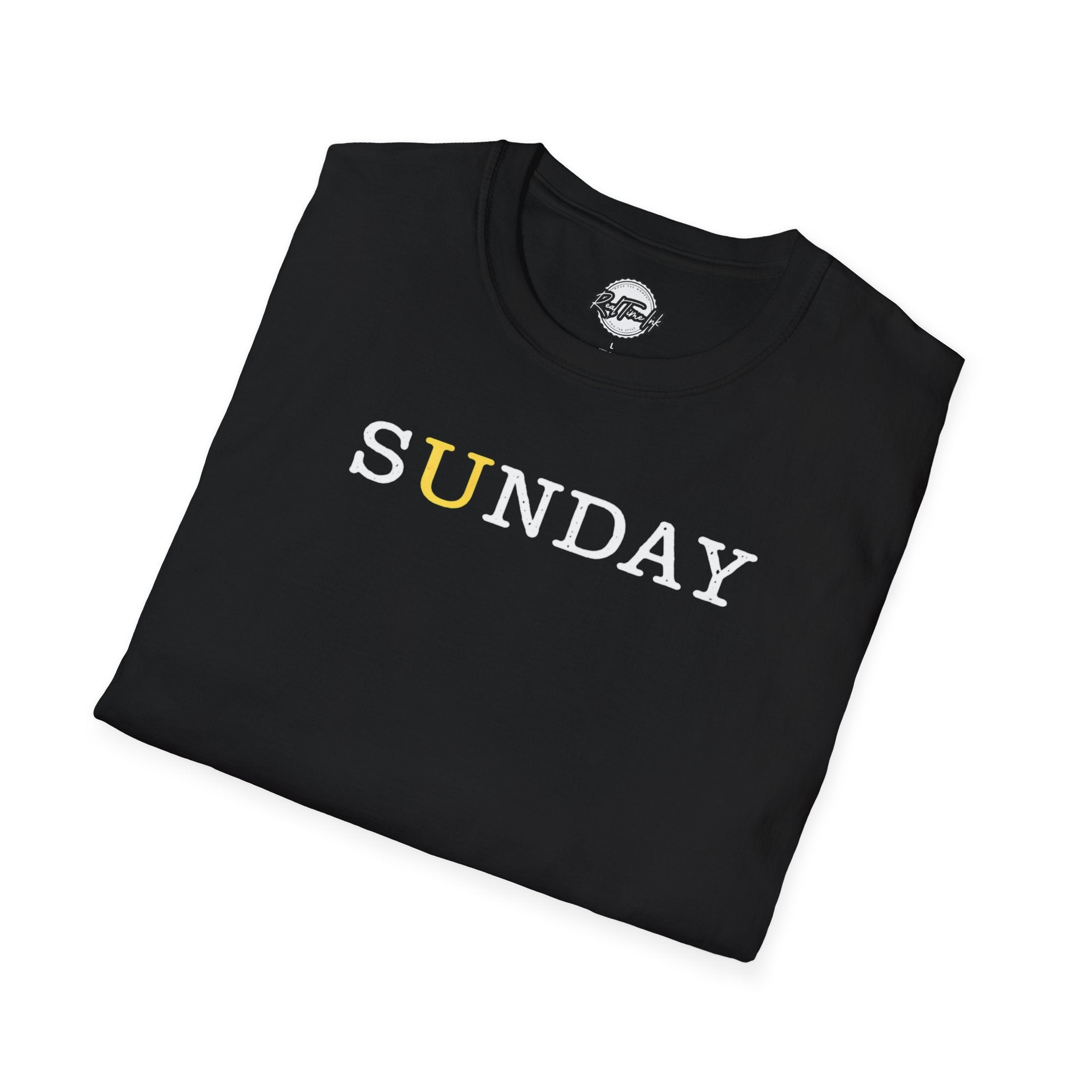 Sunday Minimalist T‑Shirt — White Relaxed Weekday Tee