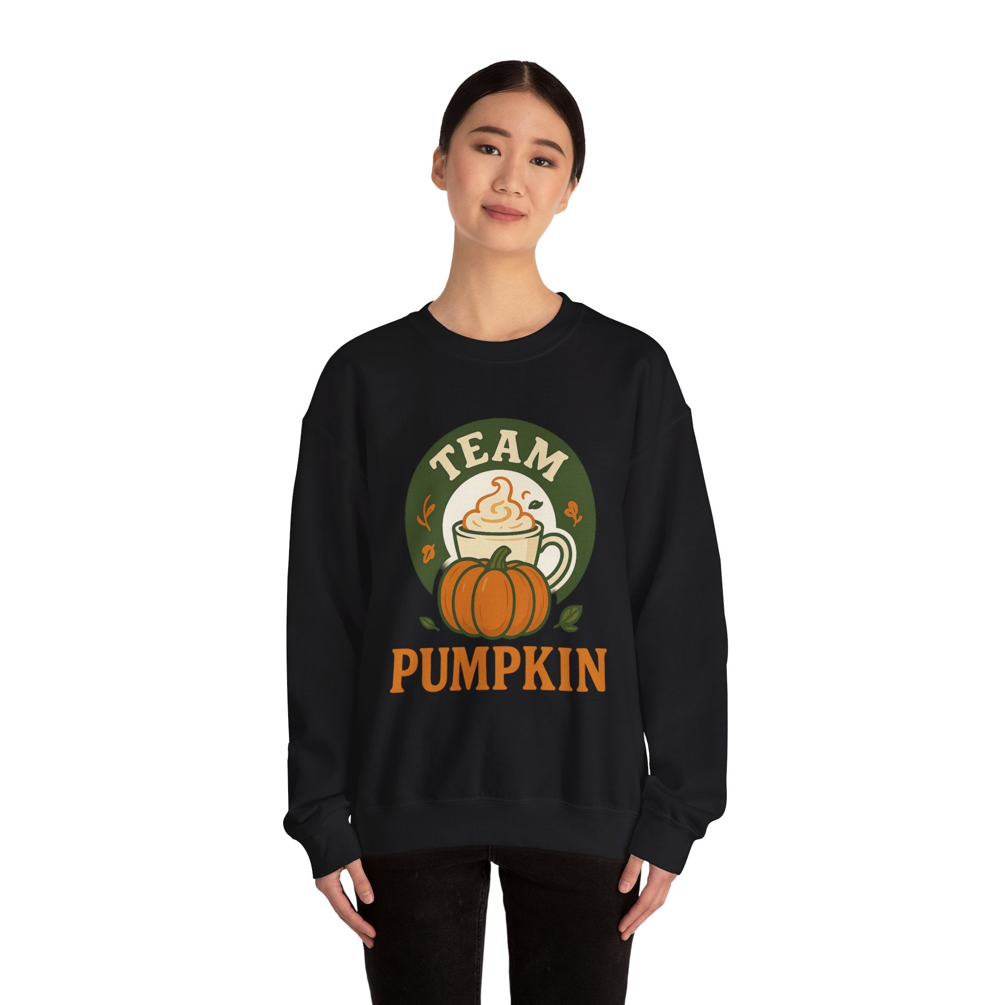 Crewneck Sweatshirt - Team Pumpkin Halloween Fall Design
