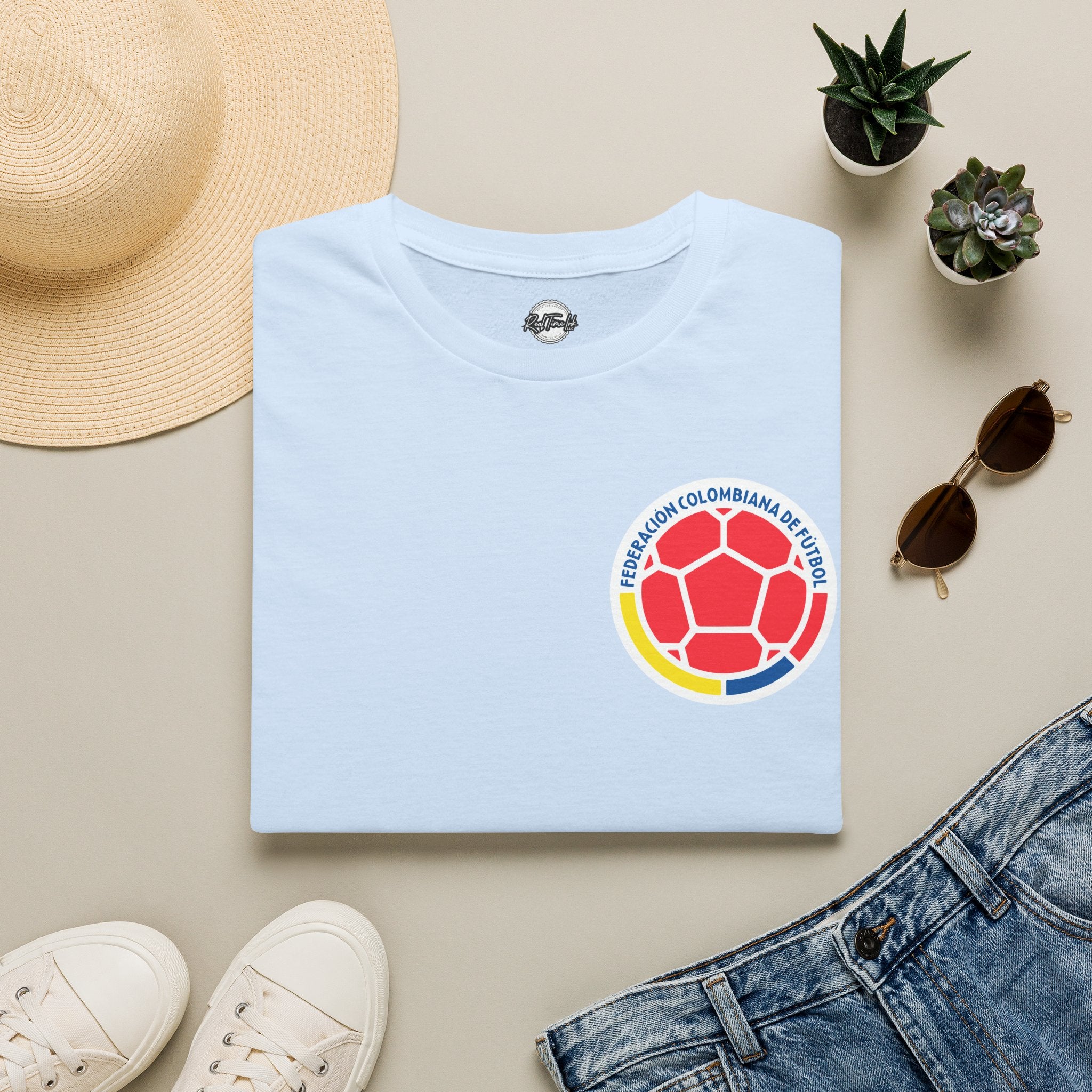 T-Shirt — Colombian Football Emblem Tee (Federación Colombiana de Fútbol)
