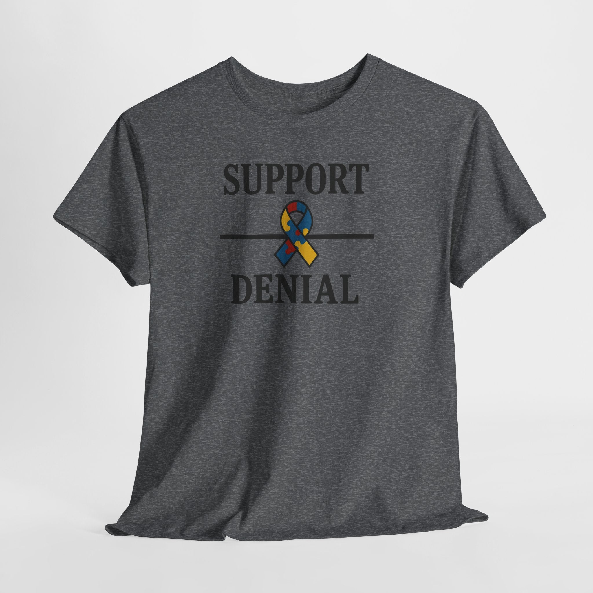 Support over Denial Autism Awareness Tee