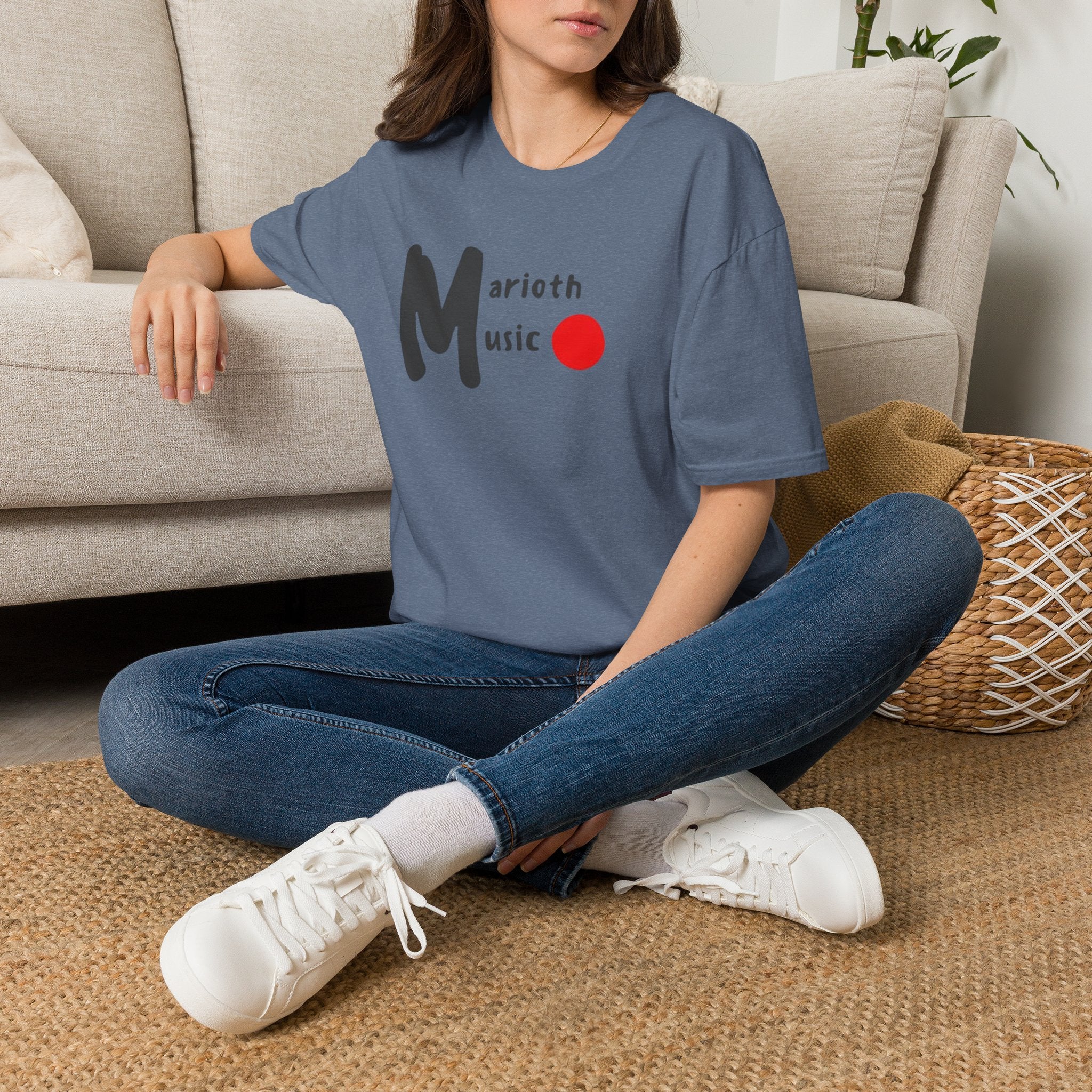Marioth Music Logo Tee (Bold 'M' with Red Dot)