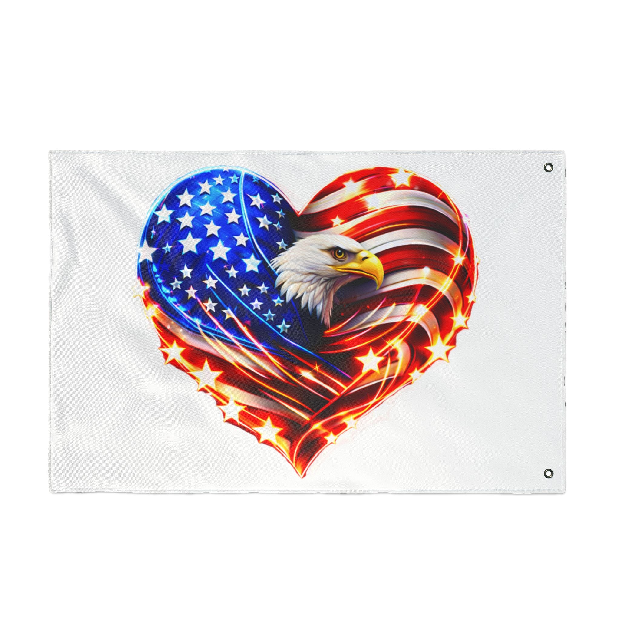 Heart of a Nation Flag - Double-Sided Outdoor Flag