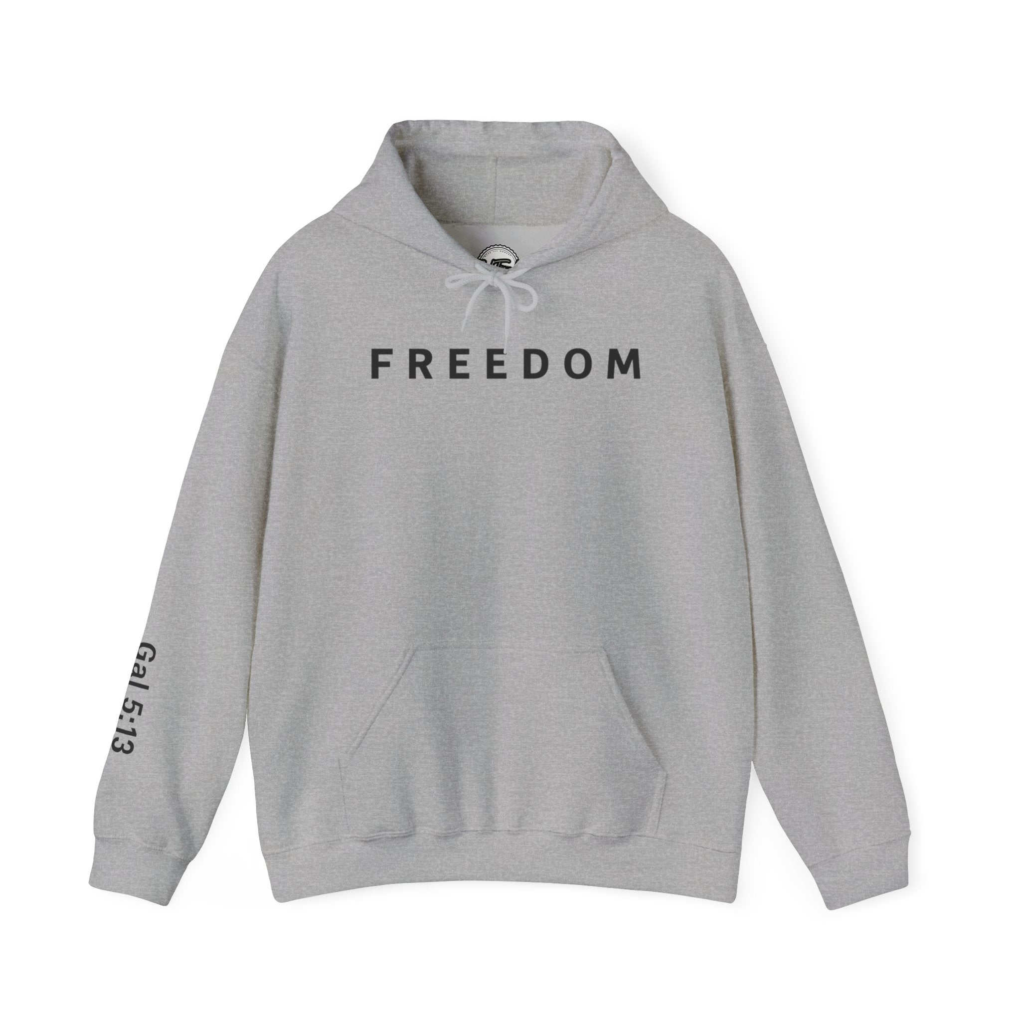 Freedom Hooded Sweatshirt, Cozy Sweatshirt, Religious Apparel, Inspirational Gift, Casual Outfit, Unisex Hoodie