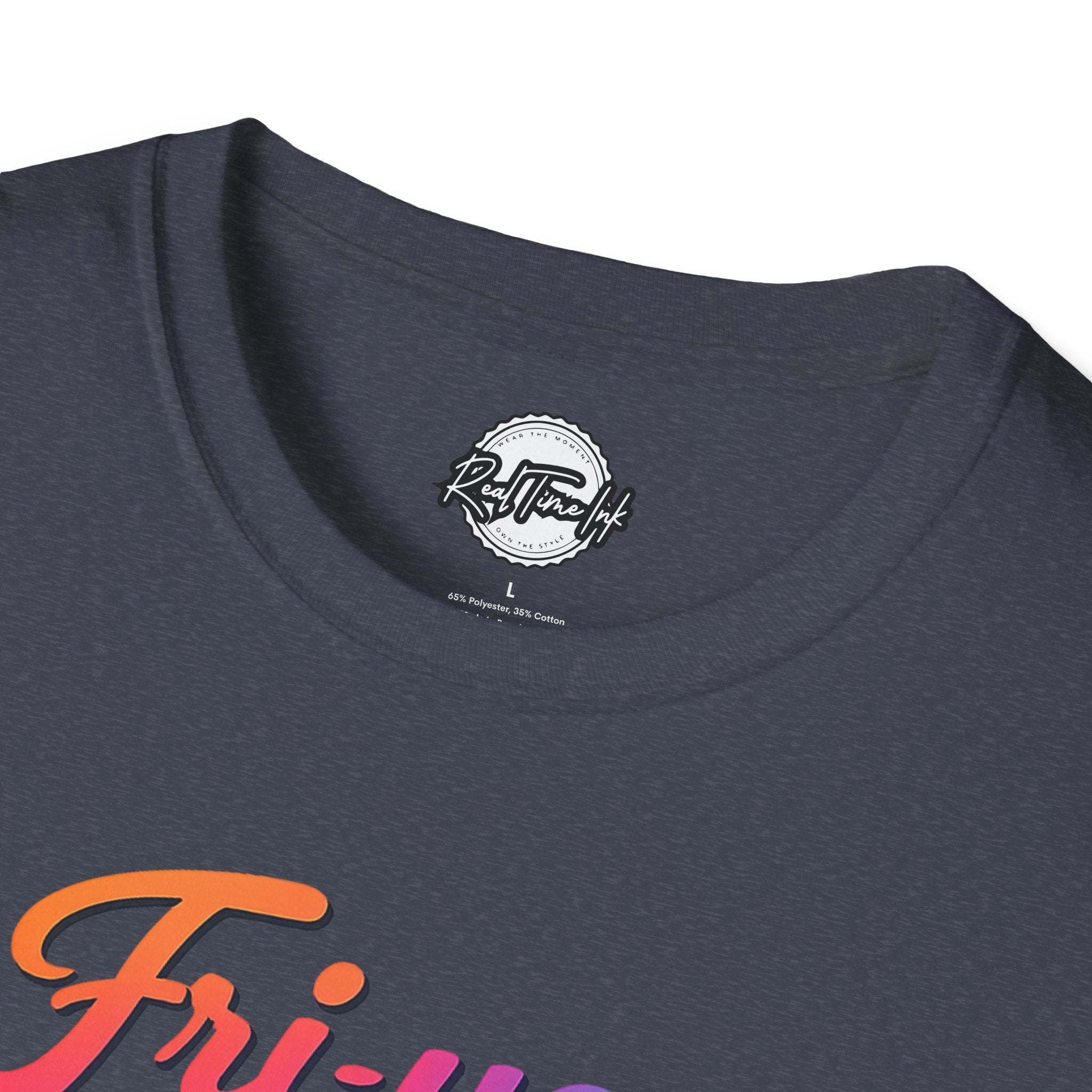 Fri-yay Graphic T-Shirt — Retro Rainbow Weekend Tee