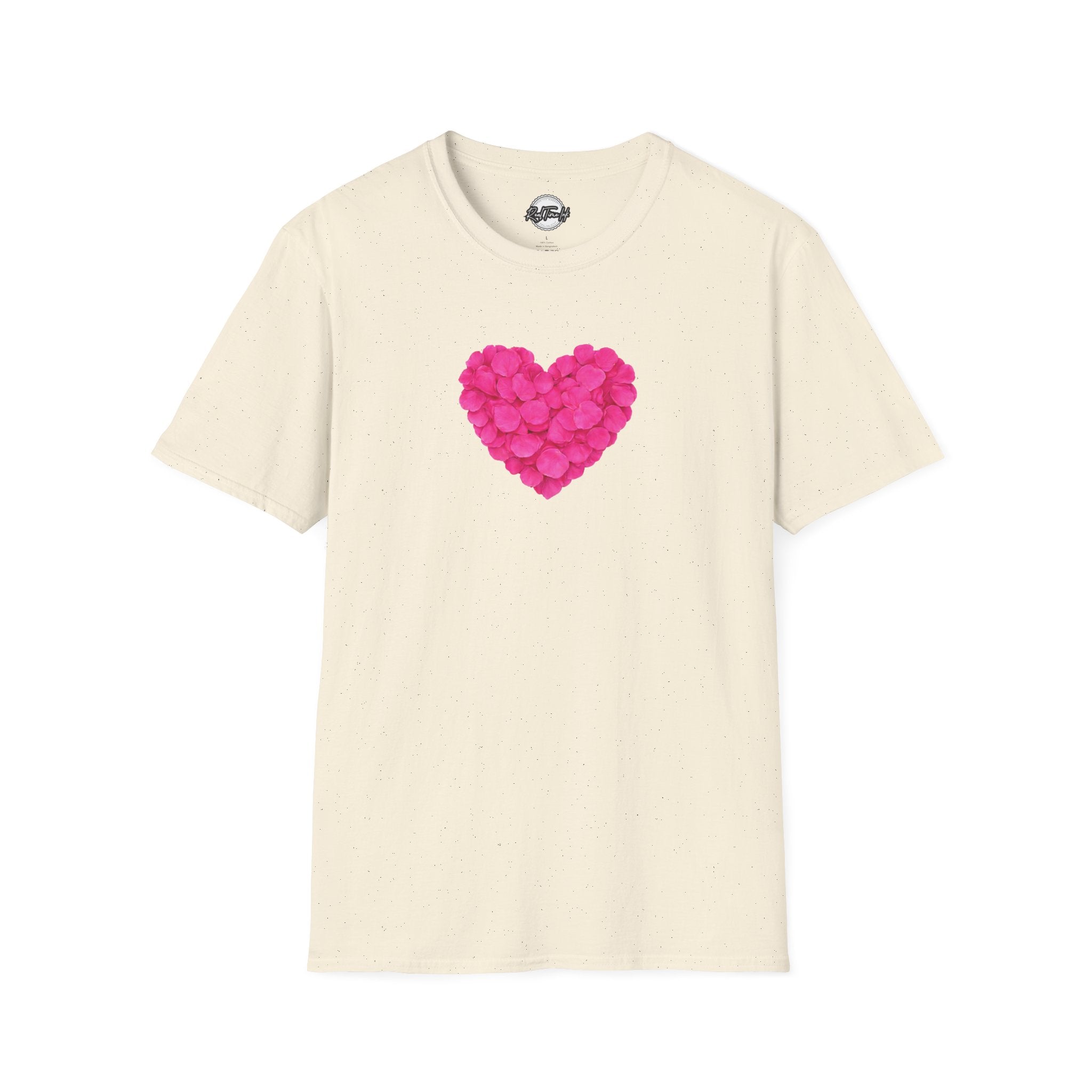 Valentine’s Pink Petal Heart T-Shirt