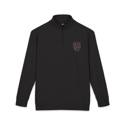 Purple Blood Embroidered Unisex Fleece Pullover, Cozy Sweatshirt, Perfect Gift for Fall, Casual Wear, Unique Statement Piece