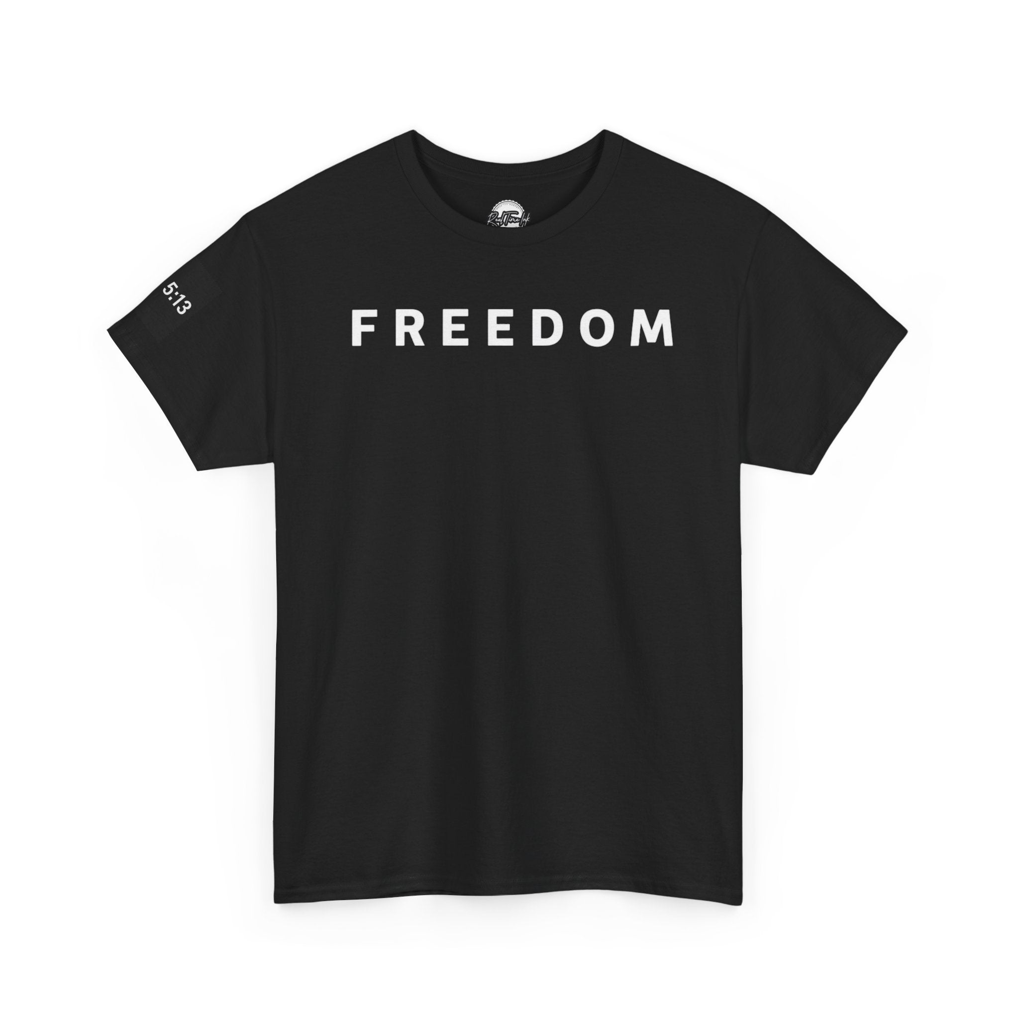 Freedom Gal 5:13 Unisex Heavy Cotton Tee, Casual Graphic T-Shirt, Comfortable Everyday Wear, Inspirational Gift, Freedom Clothing