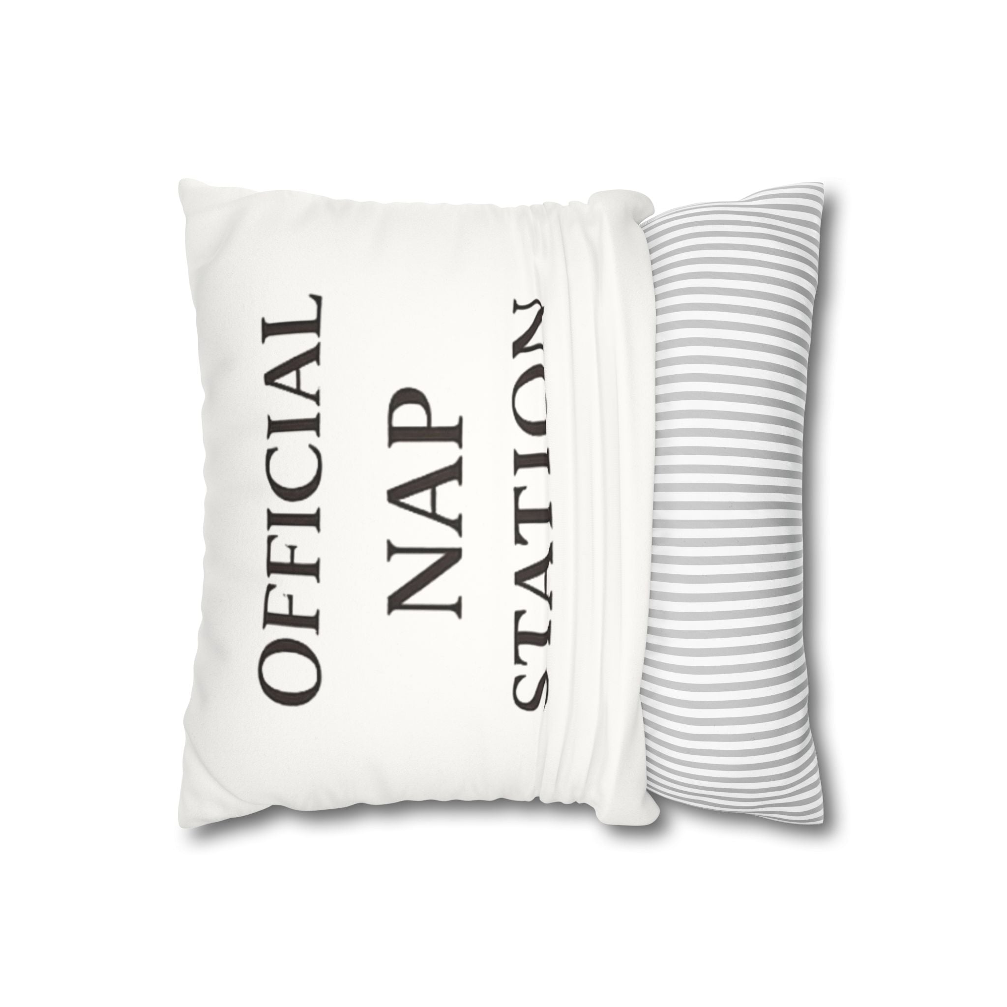 Official Nap Station Faux Suede Pillowcase