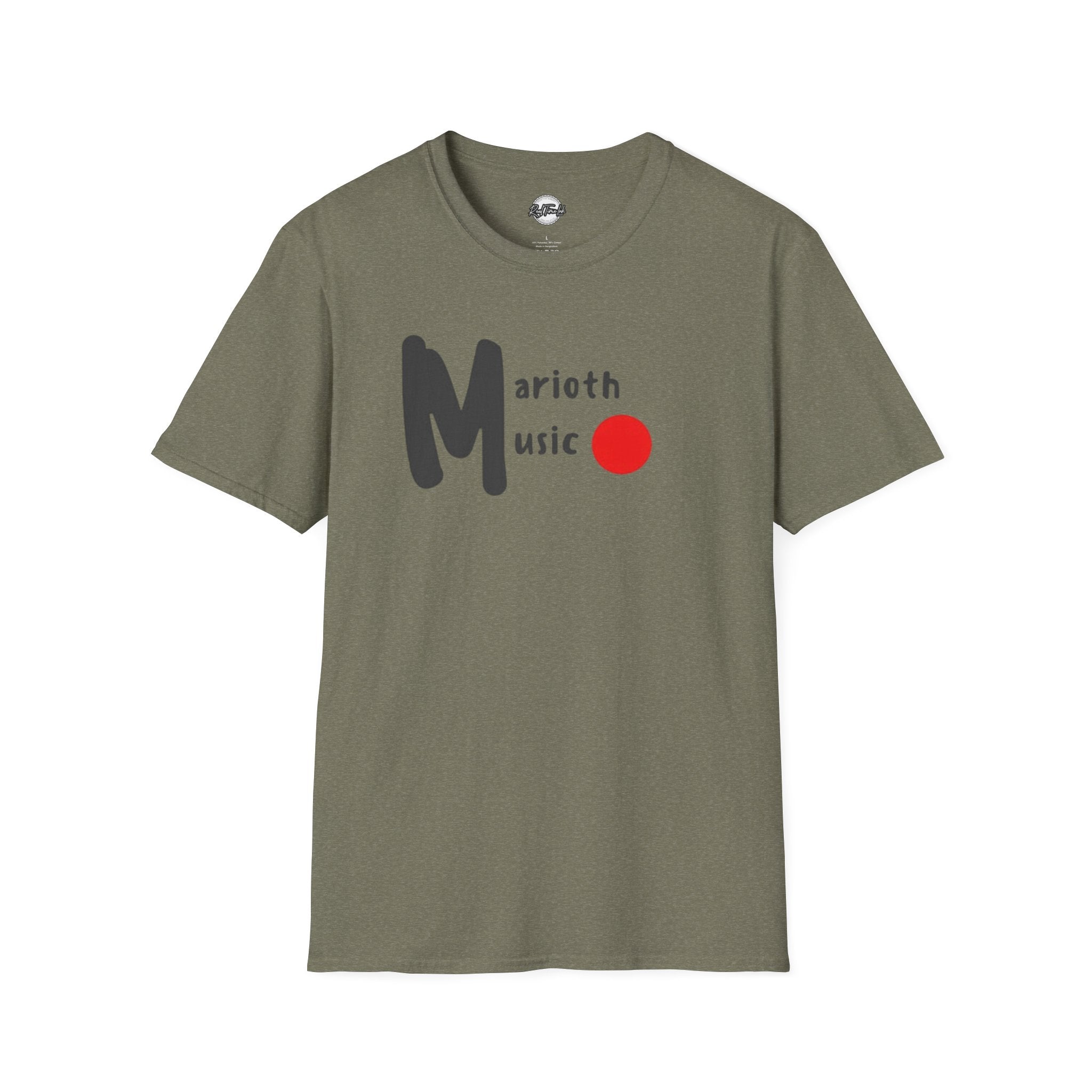 Marioth Music Logo Tee (Bold 'M' with Red Dot)