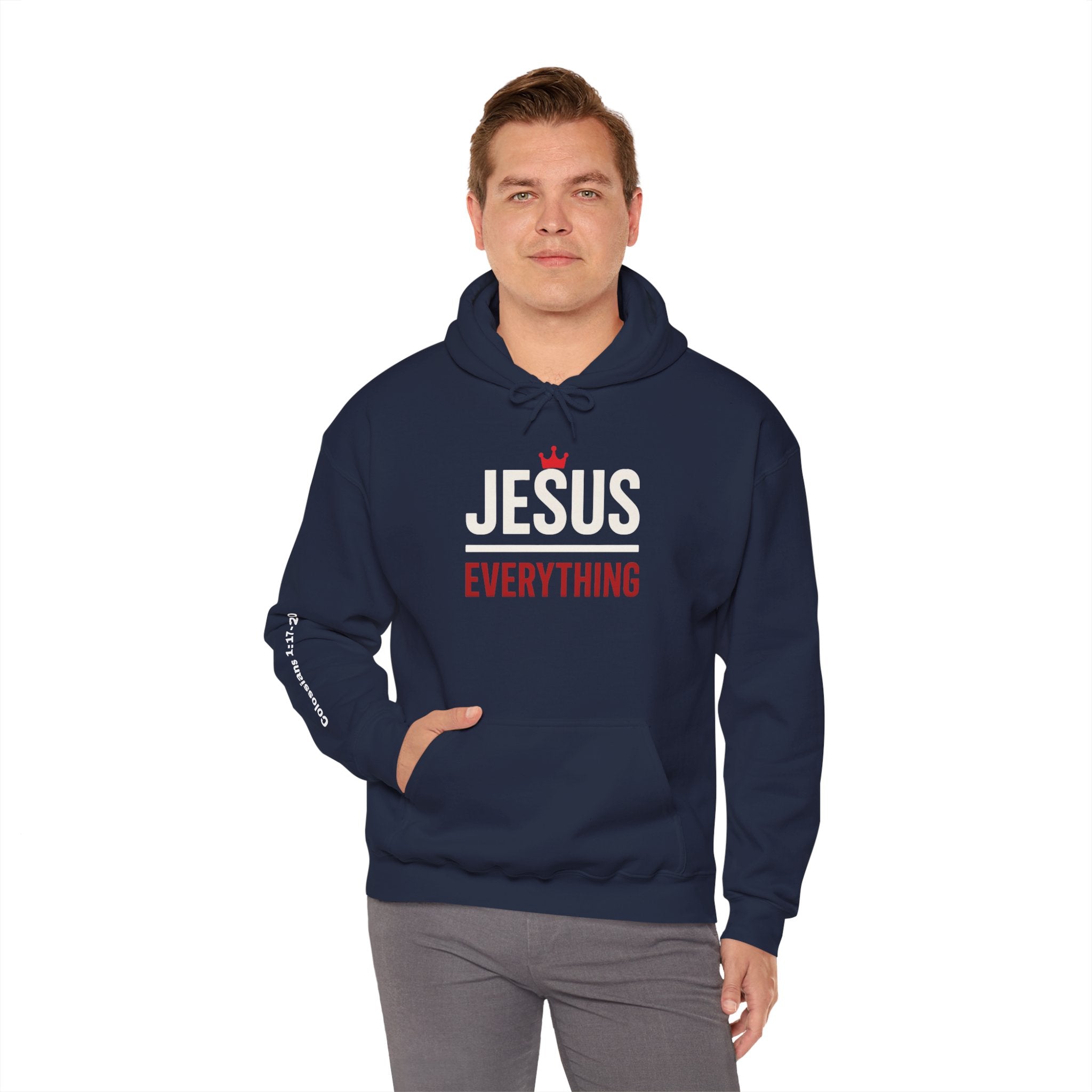 Religious Hoodie - Jesus Over Everything Design