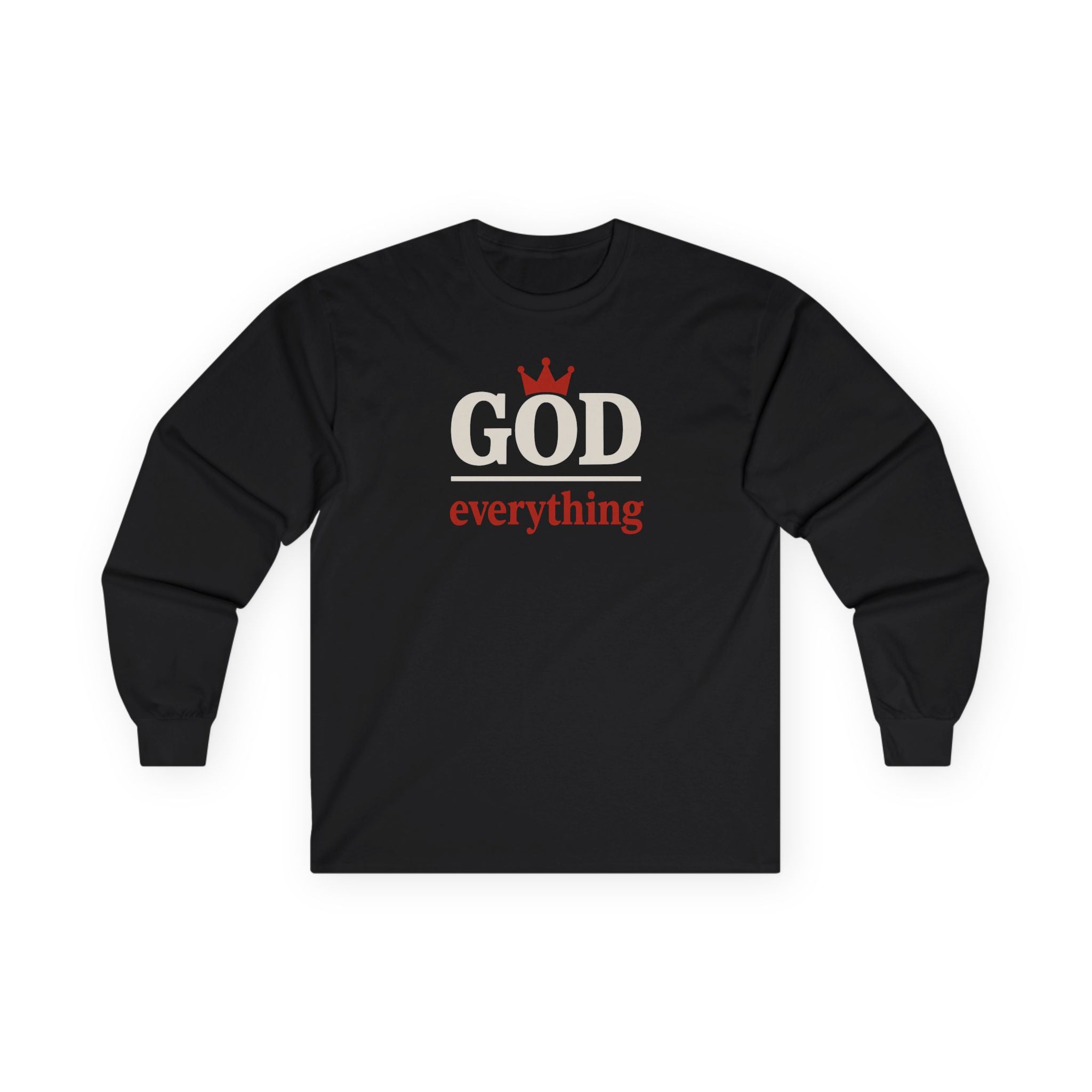 Christian Long Sleeve Tee - God over Everything