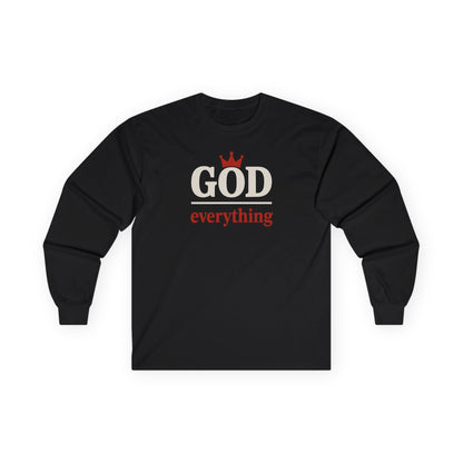 Christian Long Sleeve Tee - God over Everything