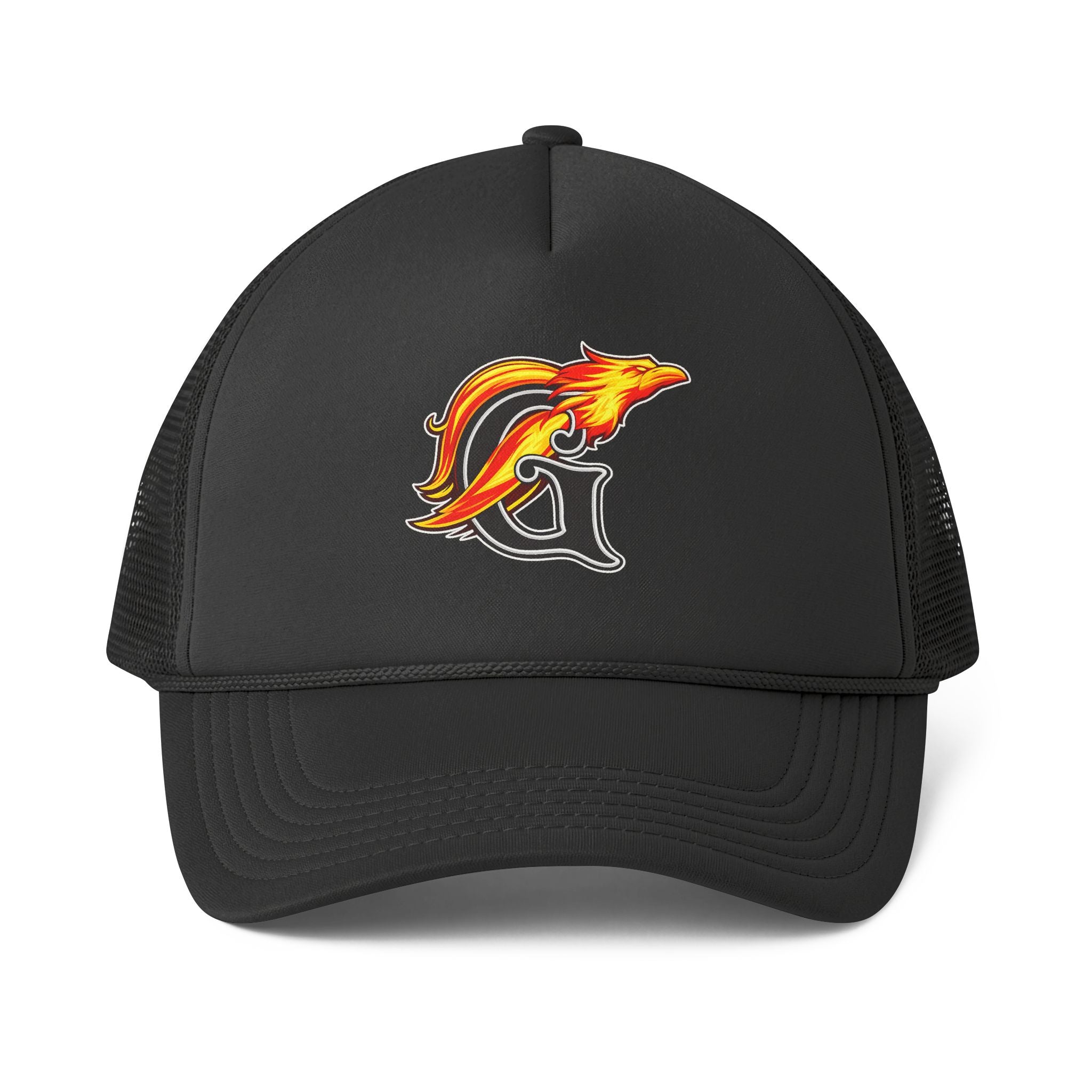 GALVINELL’S Trucker Cap – Embroidered Retro Sea Logo Foam Mesh Hat