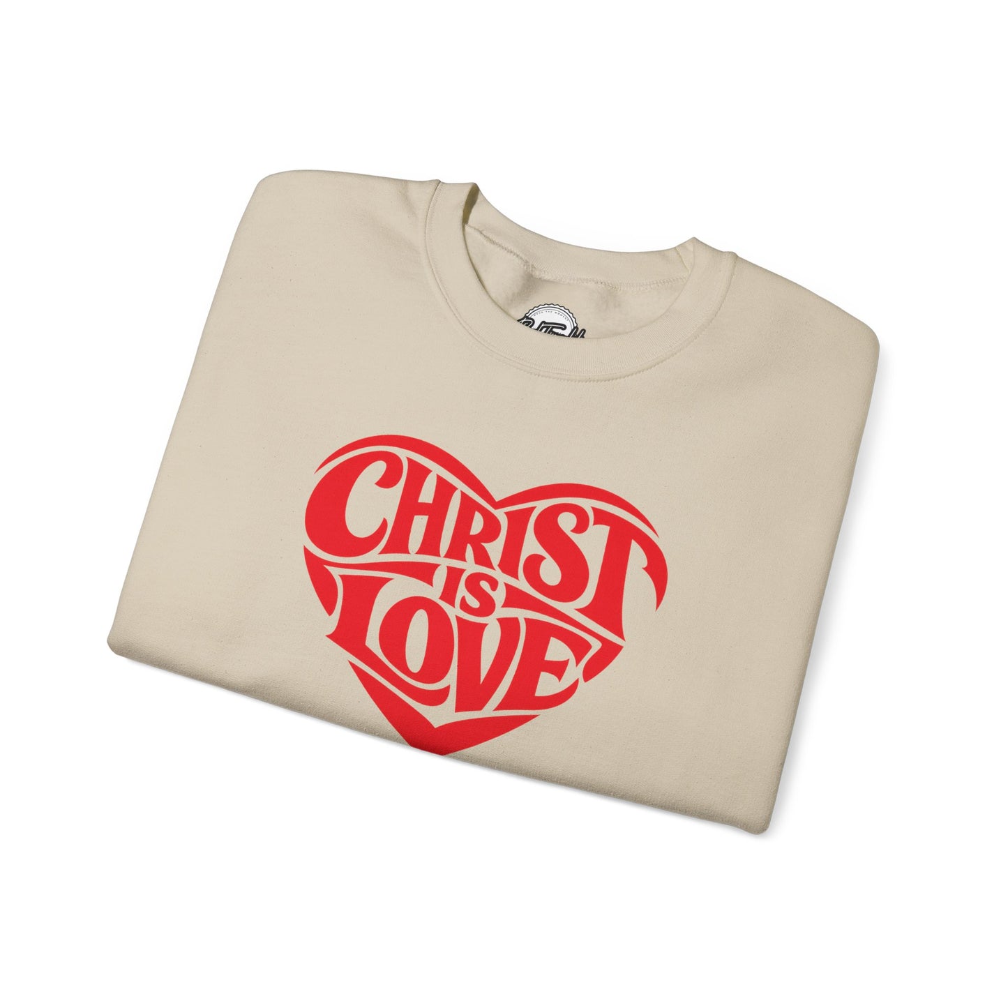 Christ Is Love Heart crewneck | Christian faith sweatshirt