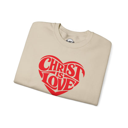 Christ Is Love Heart crewneck | Christian faith sweatshirt