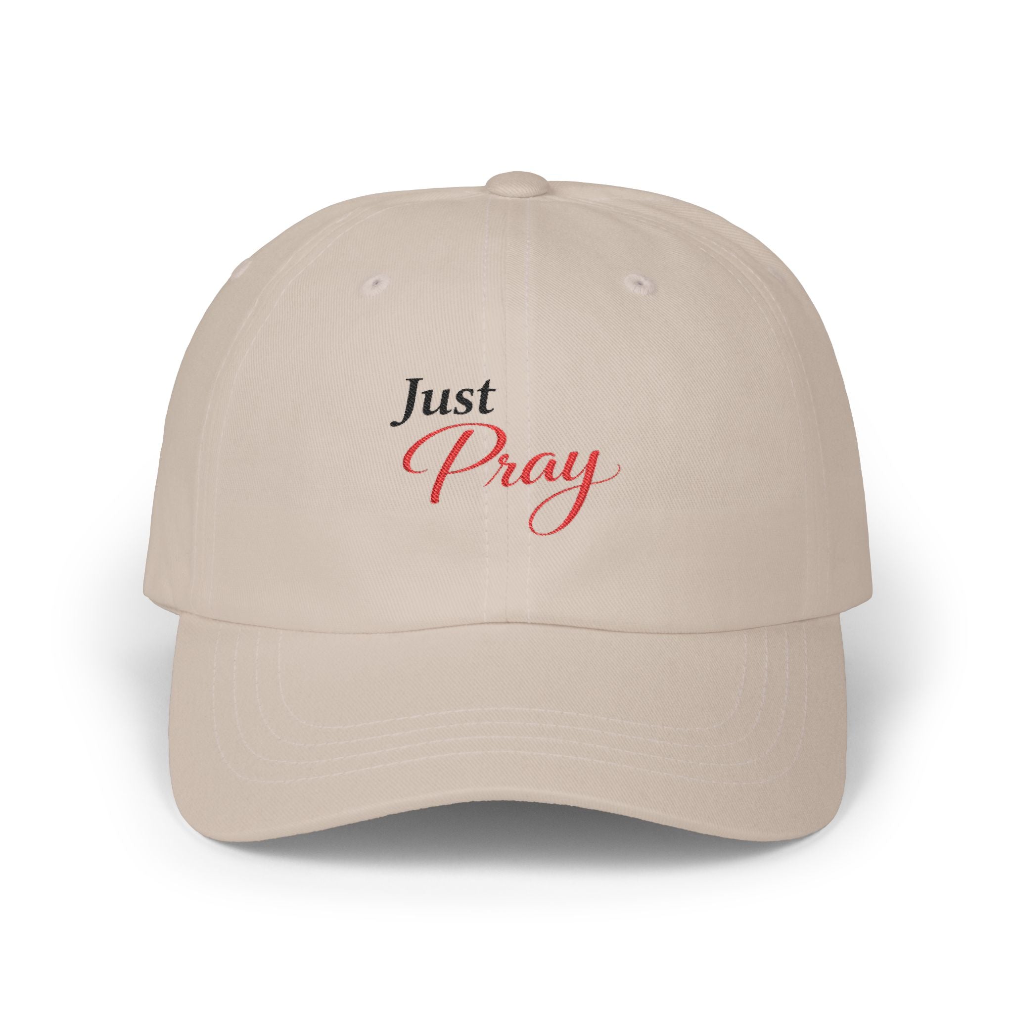 "Just Pray" Dad Cap Embroidered Christian Baseball Hat
