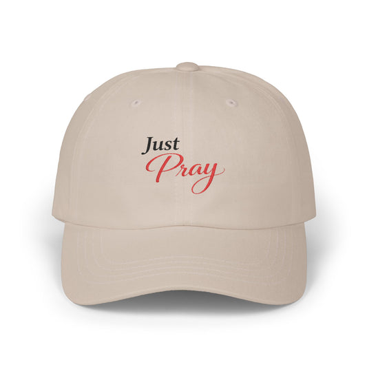 "Just Pray" Dad Cap Embroidered Christian Baseball Hat