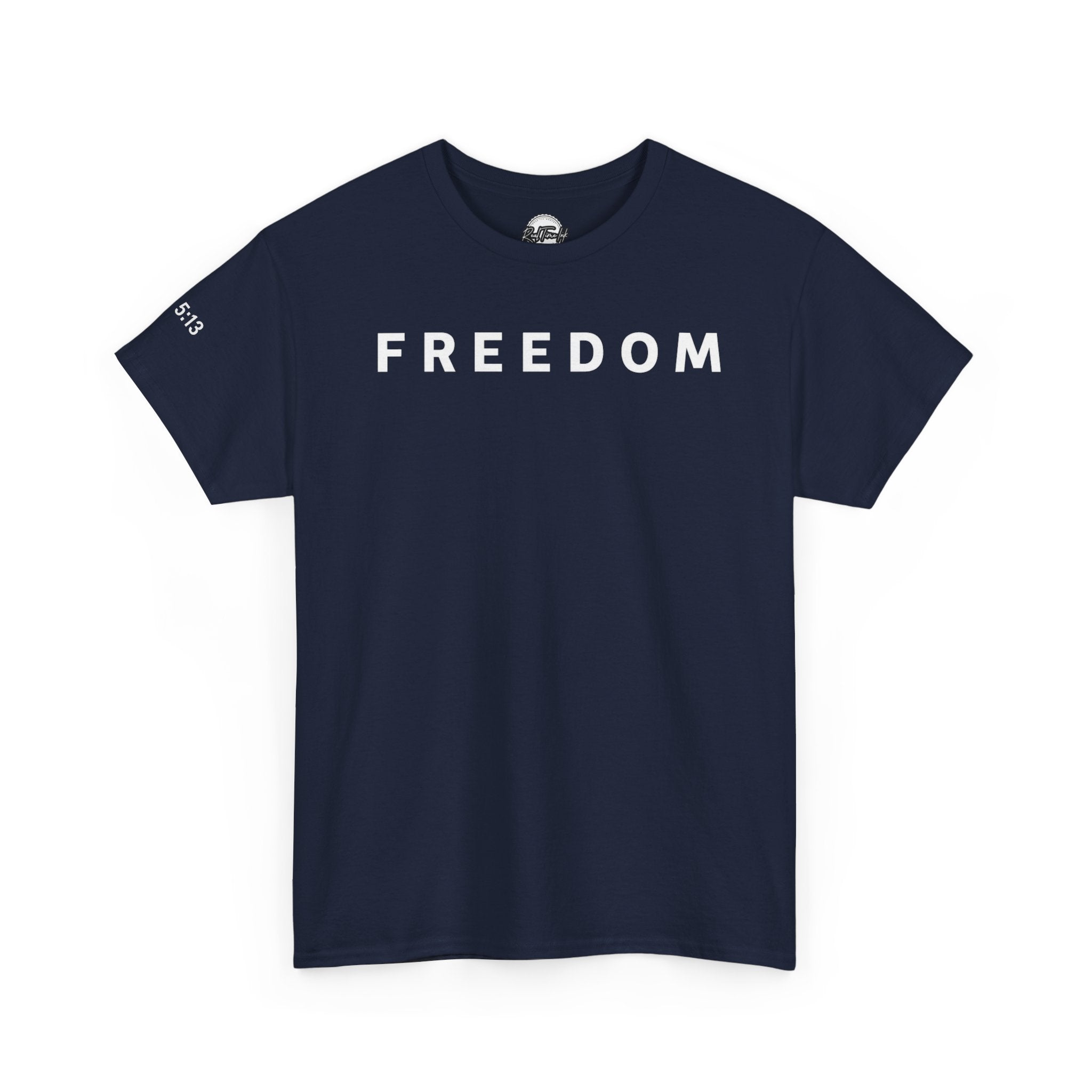 Copy of Freedom Gal 5:13 Unisex Heavy Cotton Tee, Casual Graphic T-Shirt, Comfortable Everyday Wear, Inspirational Gift, Freedom Clothing