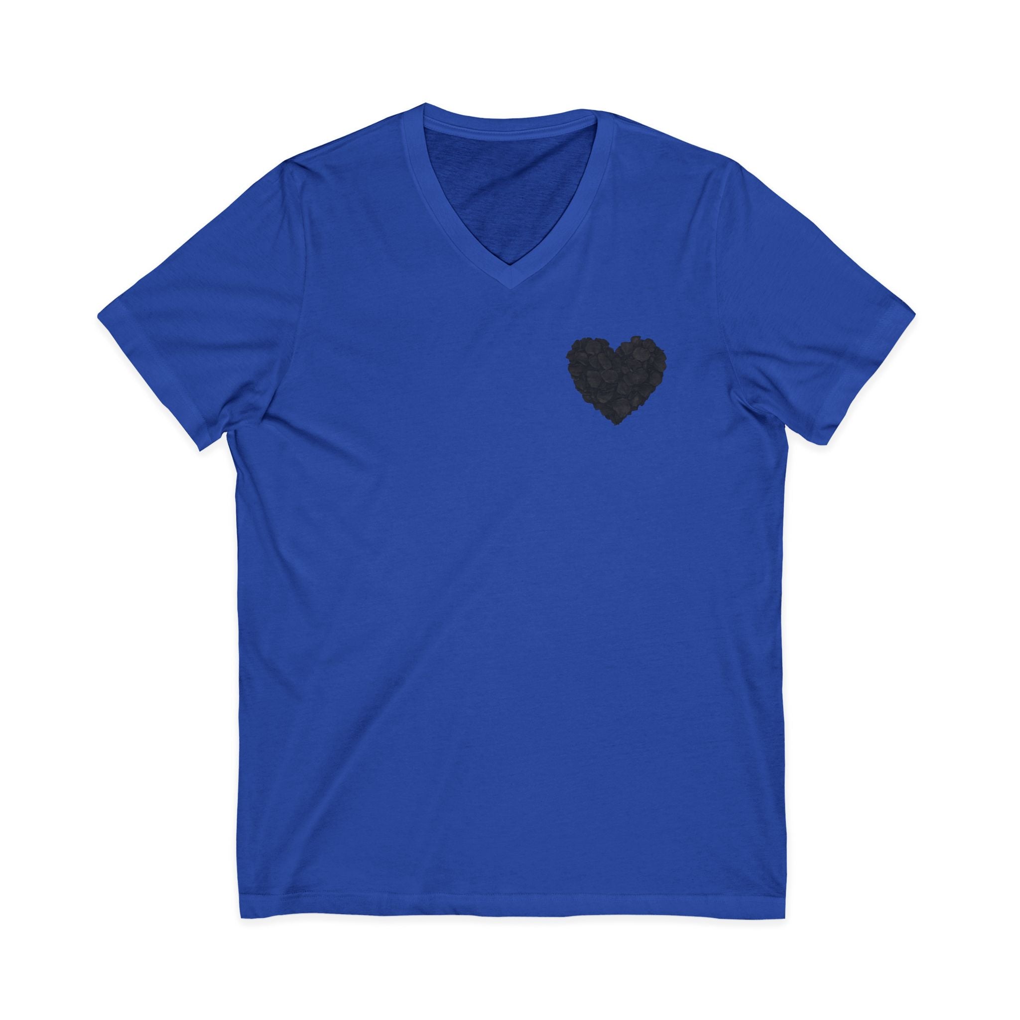 Black Rose Heart T-Shirt | Floral Heart Tee