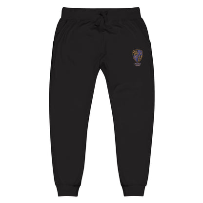 Embroidered Unisex Sweatpants - Purple Blood Design