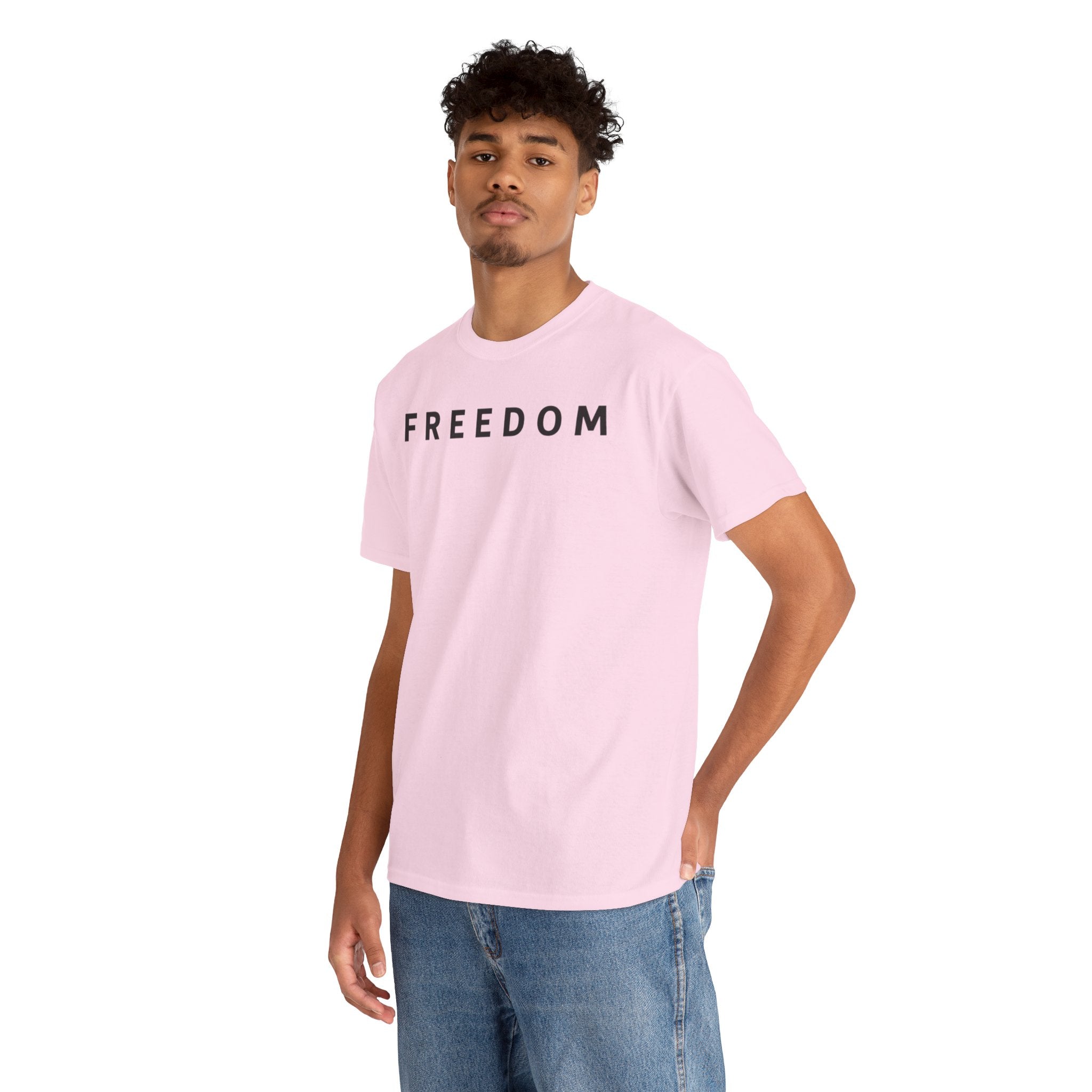 Freedom Gal 5:13 Unisex Heavy Cotton Tee, Casual Graphic T-Shirt, Comfortable Everyday Wear, Inspirational Gift, Freedom Clothing