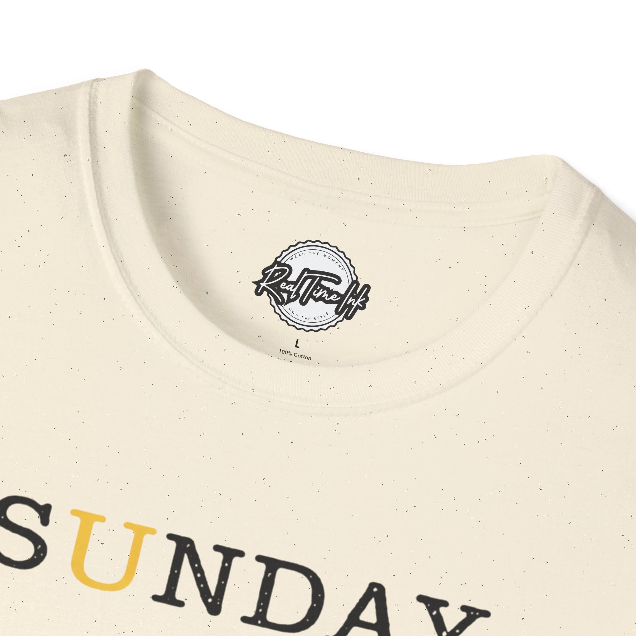 Sunday Minimalist T‑Shirt — White Relaxed Weekday Tee