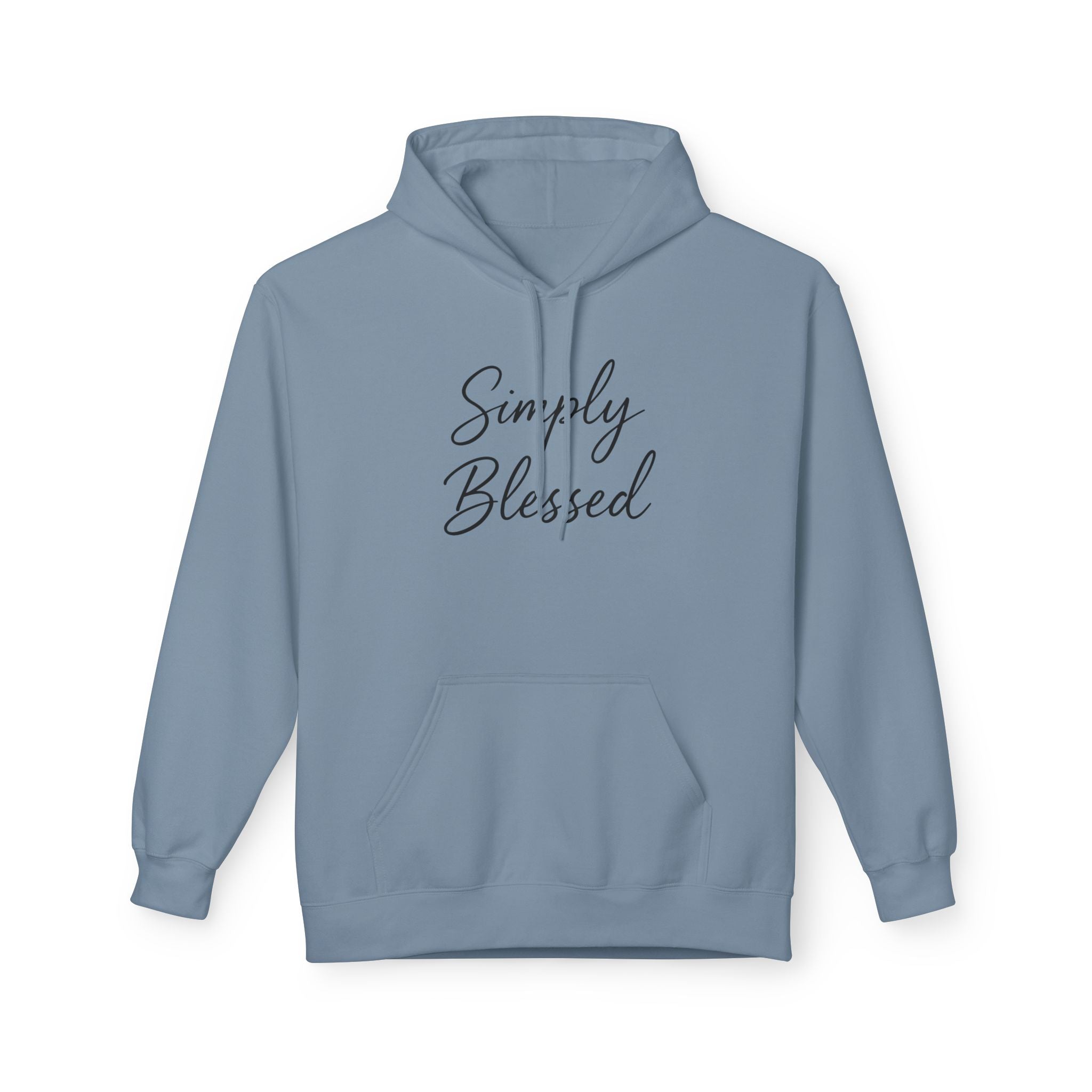 Simply Blessed Unisex Fleece Hoodie - Cozy Spiritual Apparel
