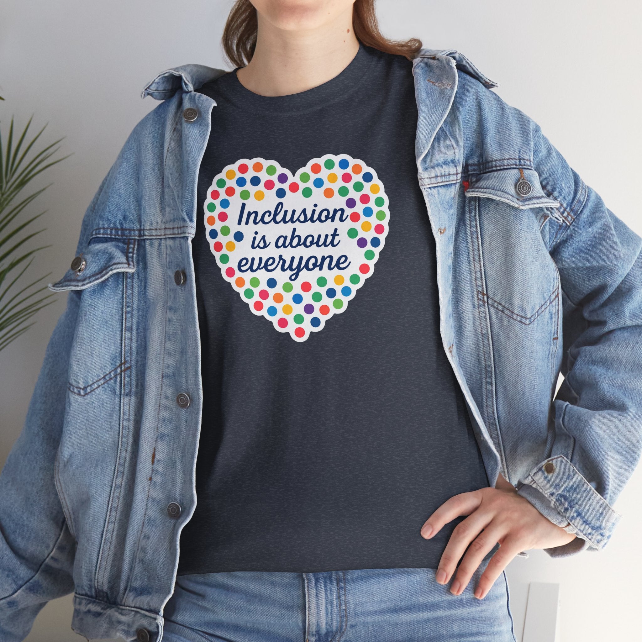 Inclusion is About Everyone Unisex Heavy Cotton Tee - Celebrate Diversity
