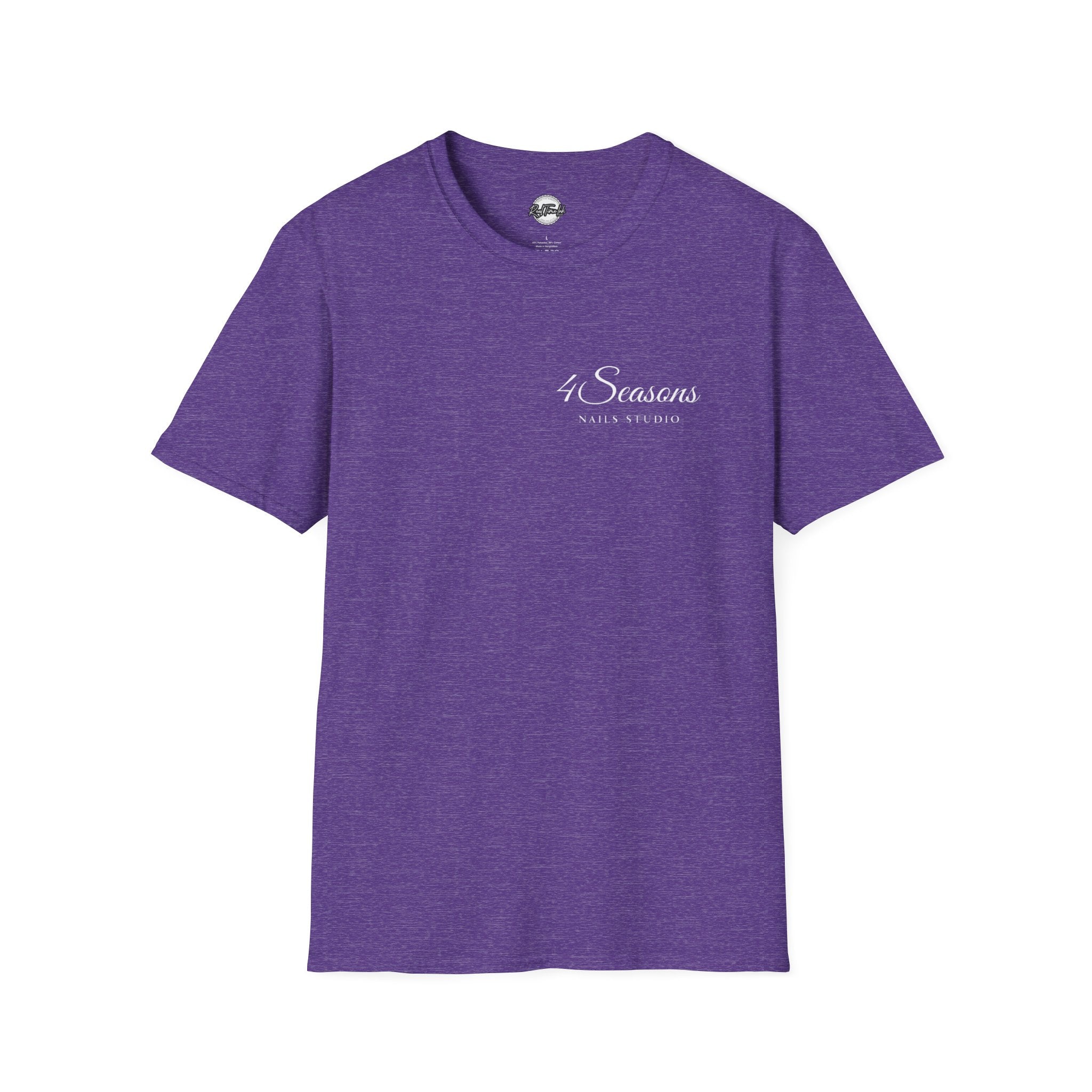 4 Seasons Nails Studio T-Shirt — Nail Tech Logo Tee (Front & Back)