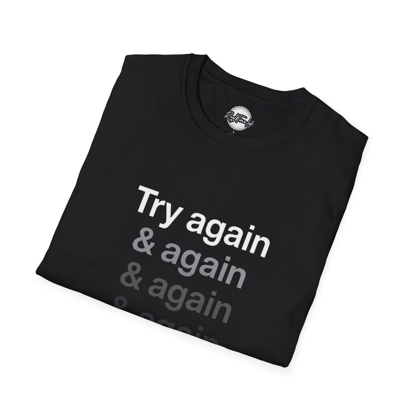 Motivational Unisex T-Shirt - "Try again & again & again", Inspirational Gift, Casual Wear, Everyday Tee, Fitness Apparel, Self-Help [...]