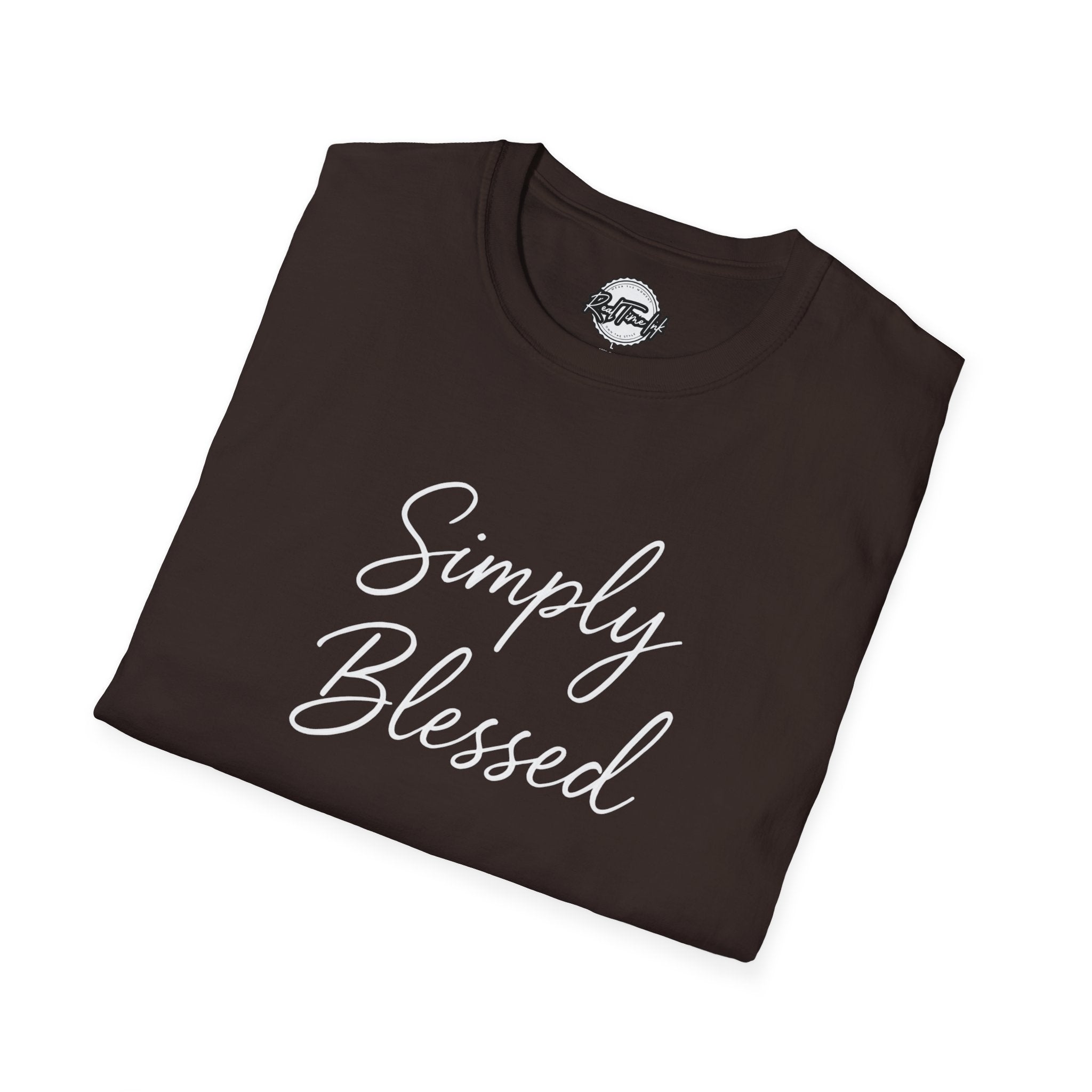 Simply Blessed Unisex Softstyle T-Shirt - Comfortable and Inspirational Wear