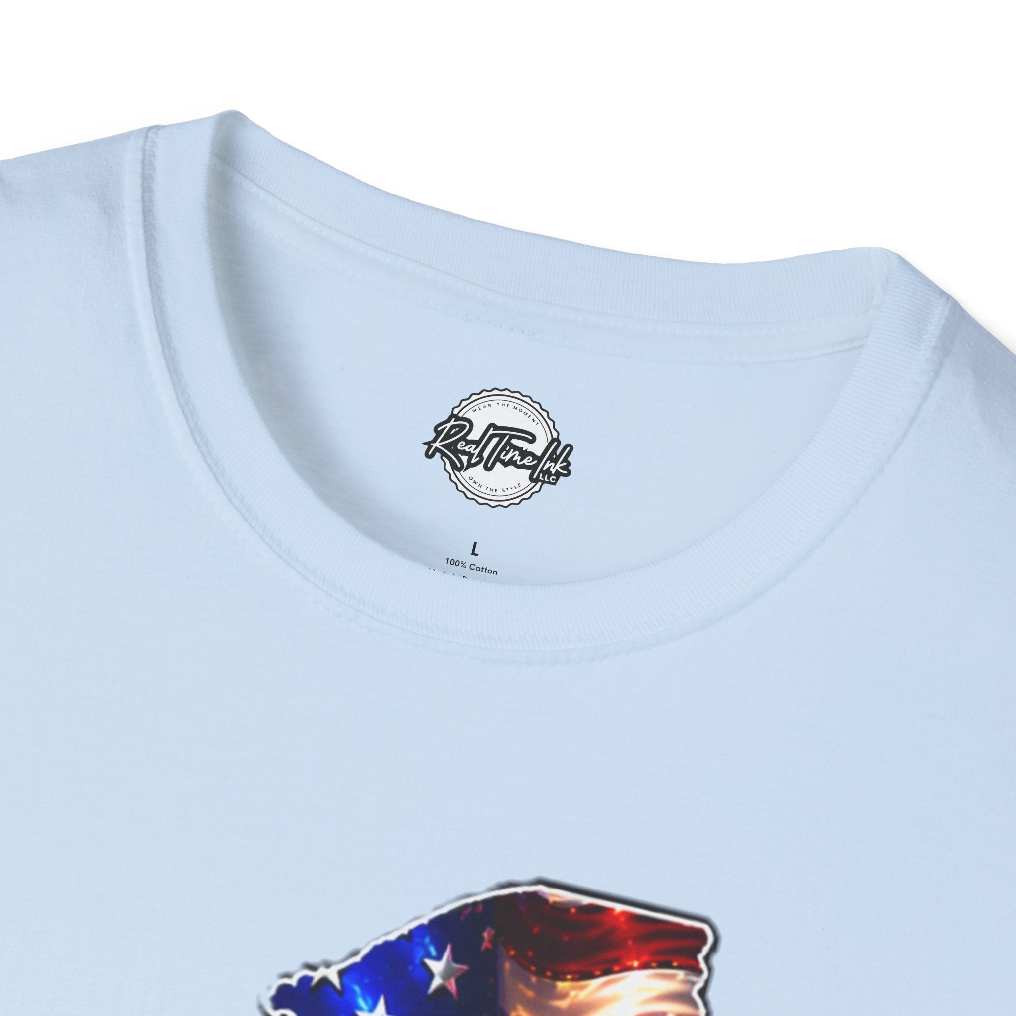 Patriotic New York State T-Shirt - American Flag Eagle Graphic