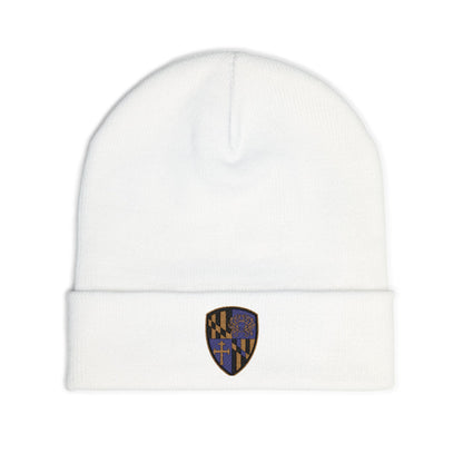 Beanie Hat Purple Blood Embroidery