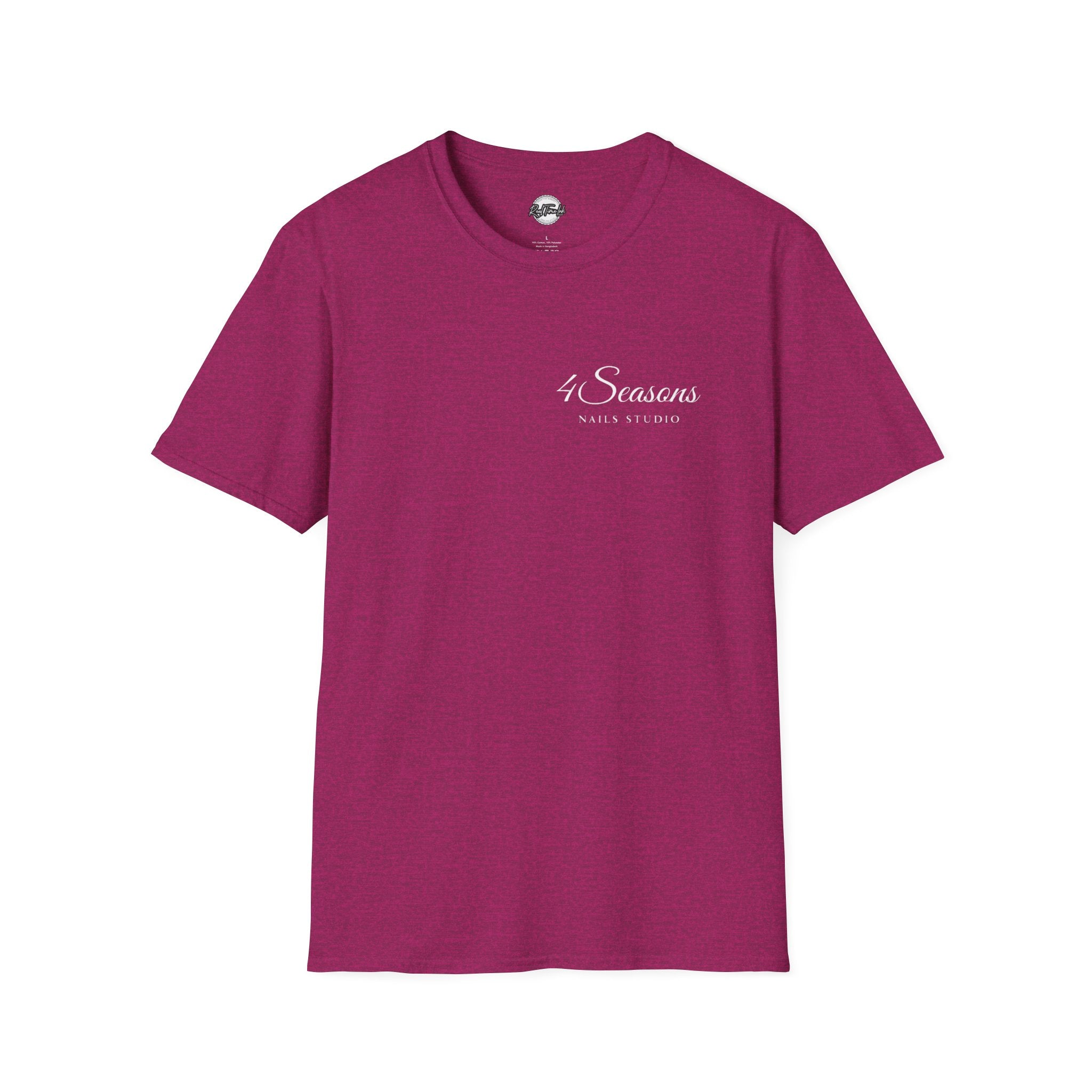 4 Seasons Nails Studio T-Shirt — Nail Tech Logo Tee (Front & Back)