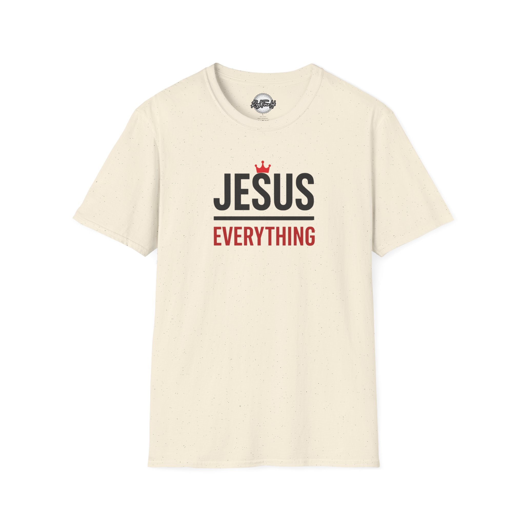 Jesus over Everything Unisex T-Shirt - Faith Inspired Apparel, Christian Gift, Casual Wear, Church Event Shirt, Inspirational Clothing