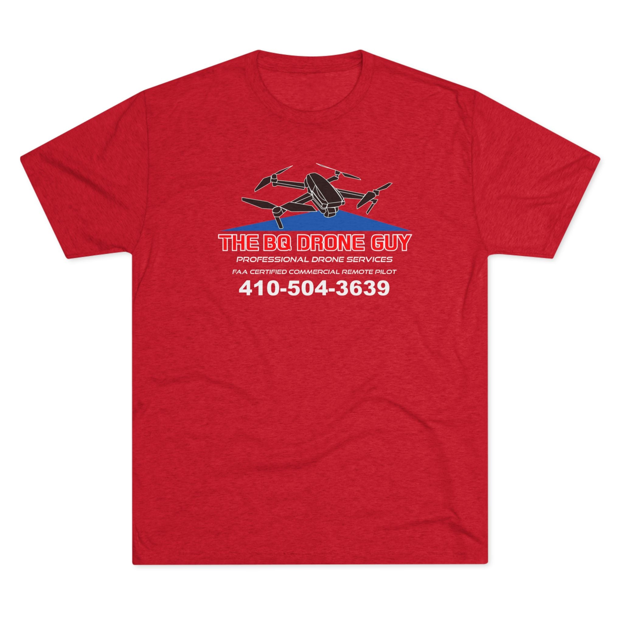 The BQ Drone guy Drone Service T‑Shirt — “The BG Drone Guy” Logo & Phone Number