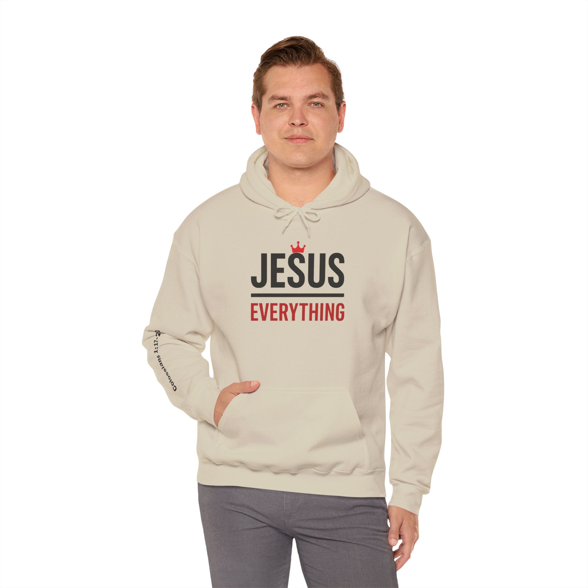 Religious Hoodie - Jesus Over Everything Design
