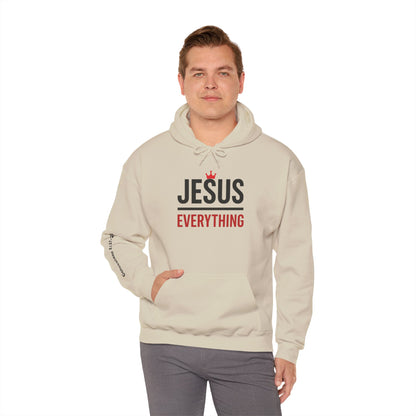 Religious Hoodie - Jesus Over Everything Design